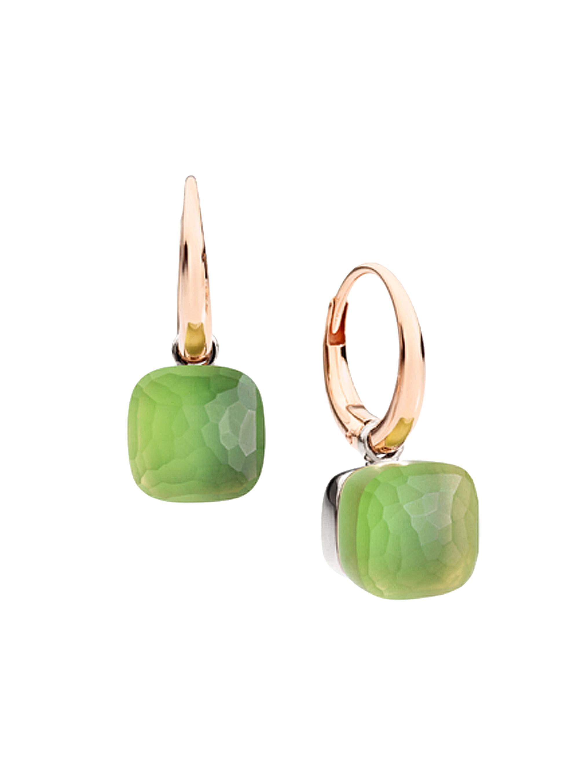 Pomellato Women's Nudo Gelè Lemon Quartz, 18K Rose Gold & 18K White Gold & Chrysoprase Drop Earrings