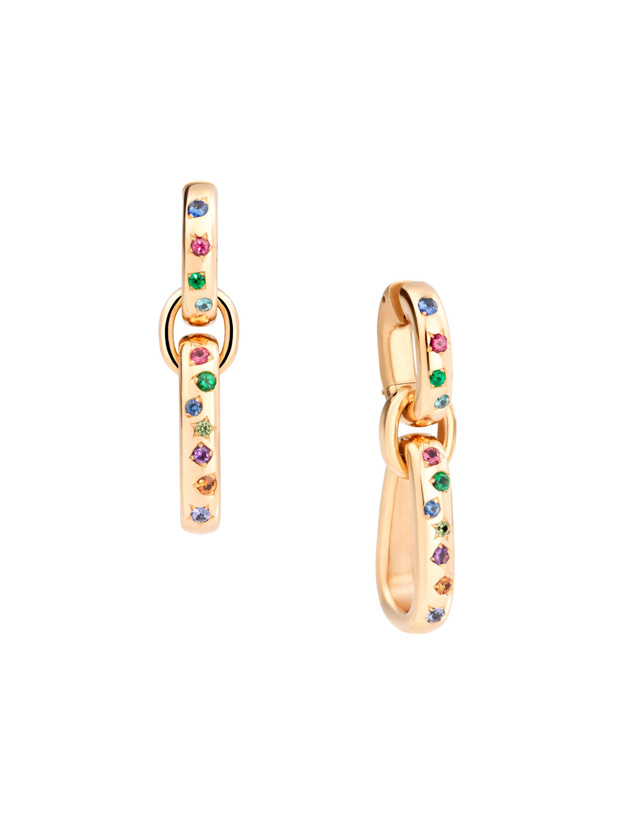 Pomellato Women's Iconica 18K Rose Gold & Various Stones Drop Earrings - Rose Gold