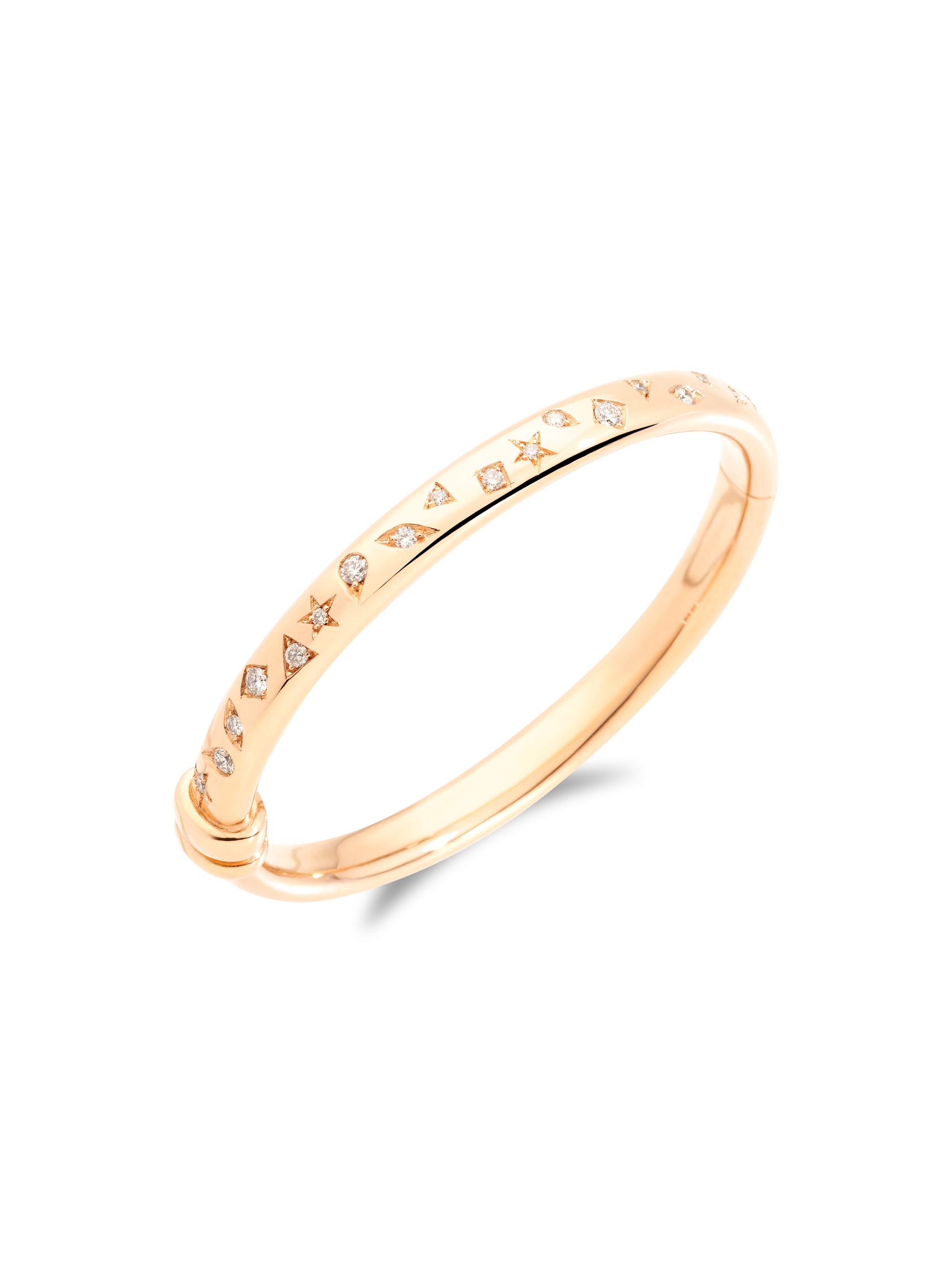 Pomellato Women's Iconica 18K Rose Gold & Diamond Bangle - Rose Gold