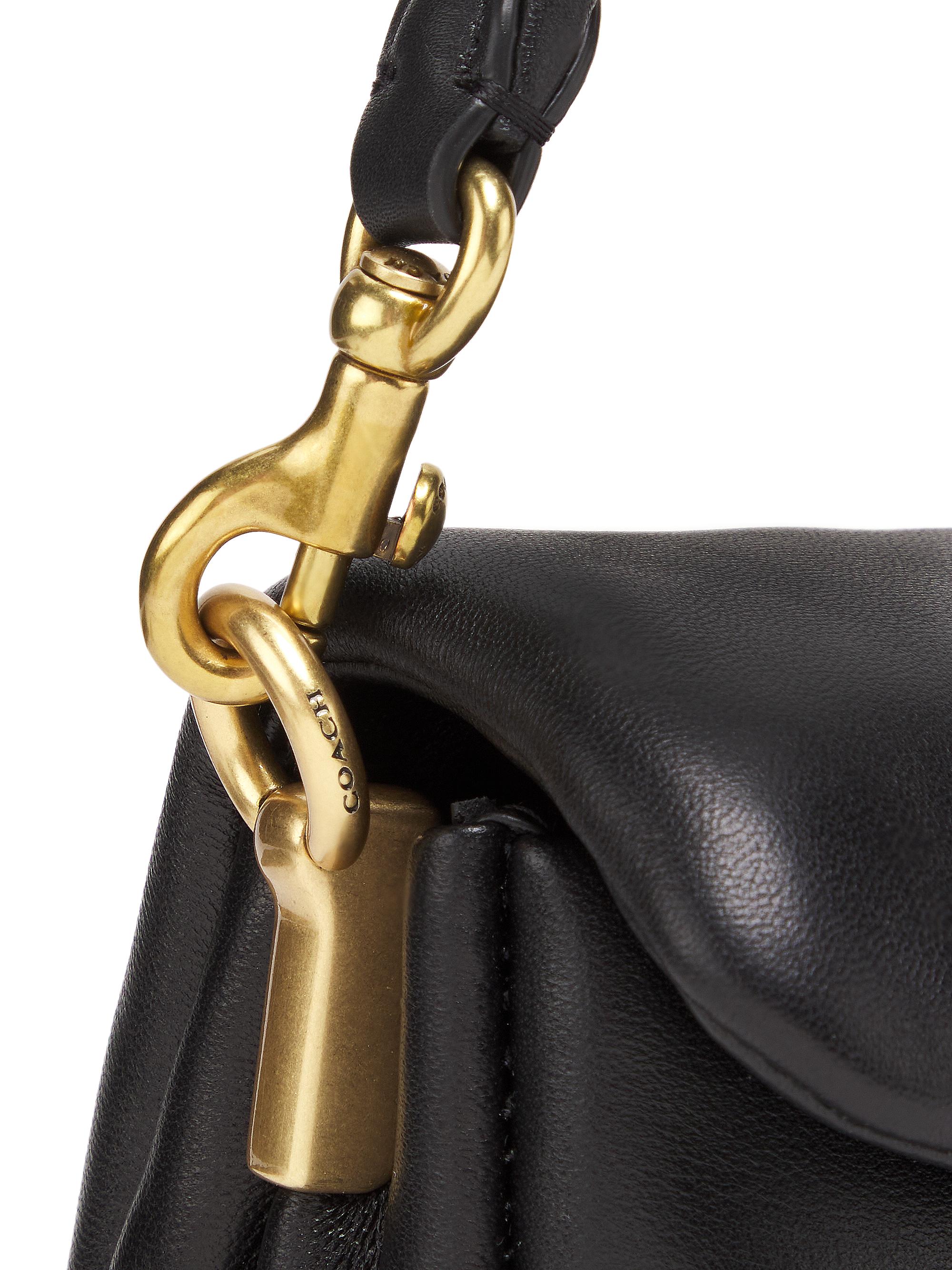 Leather Shoulder Bag Pillow Bag 26 Coach Pillow Tabby Review COACH