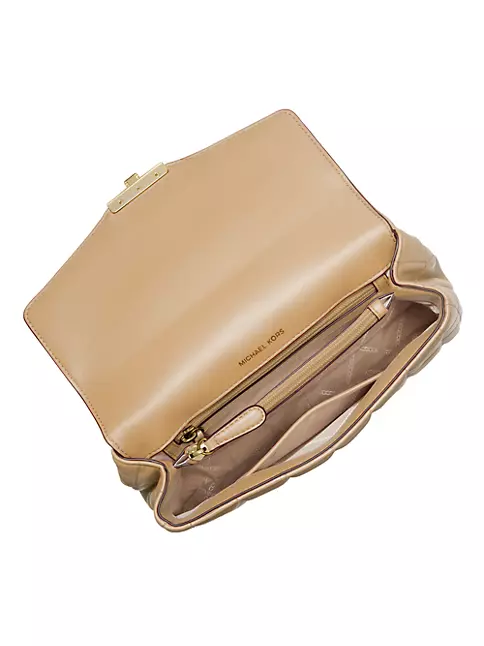 Michael Kors Bags | Michael Kors Large x Chain Shoulder Tote Bag Vanilla | Color: Brown/White | Size: Large | Newexperience27's Closet