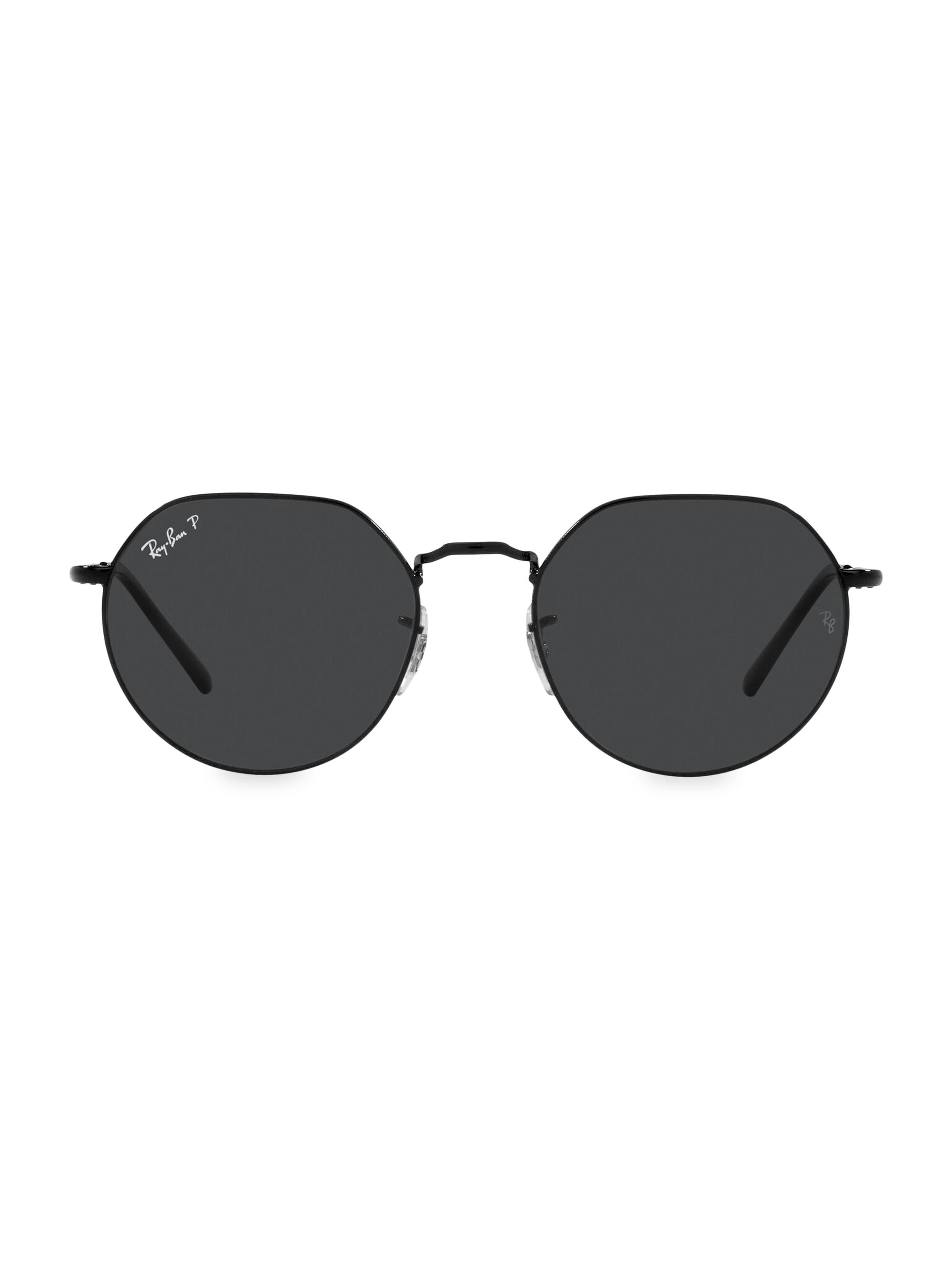 Ray-Ban Men's RB3565 53MM Irregular Butterfly Sunglasses - Black