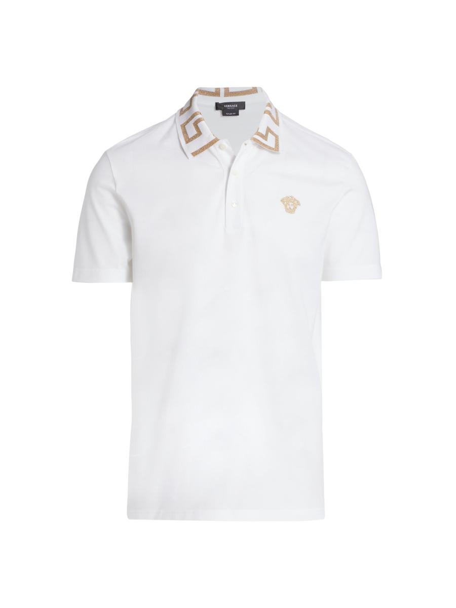 Versace Baroque Collar Polo Shirt | Saks Fifth Avenue