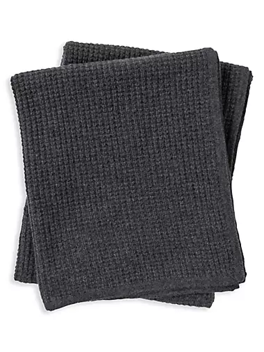 Cashmere Thermal Knit Throw