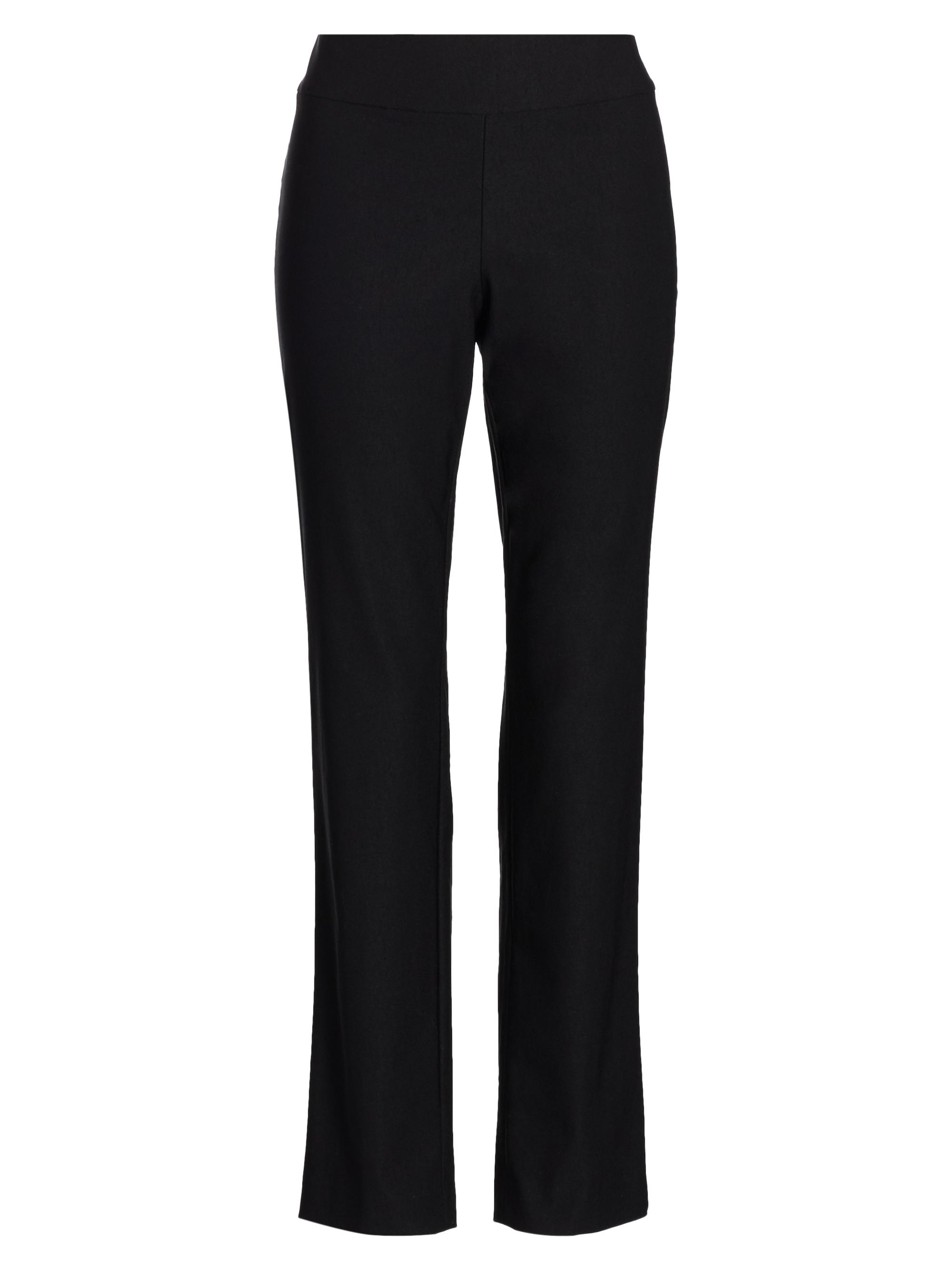 NIC+ZOE Women's Wonderstretch Woven Pants - Black Onyx