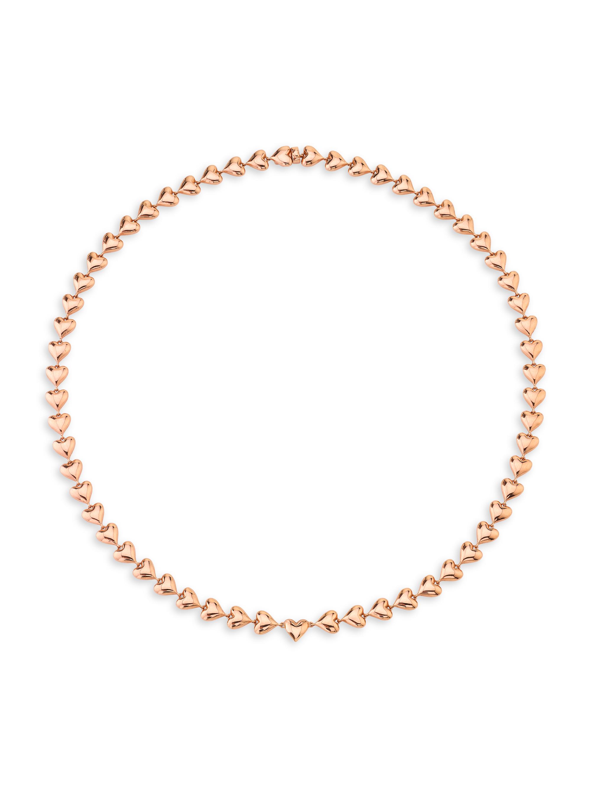 Anita Ko Women's 18K Rose Gold Eternity Heart Necklace - Rose Gold
