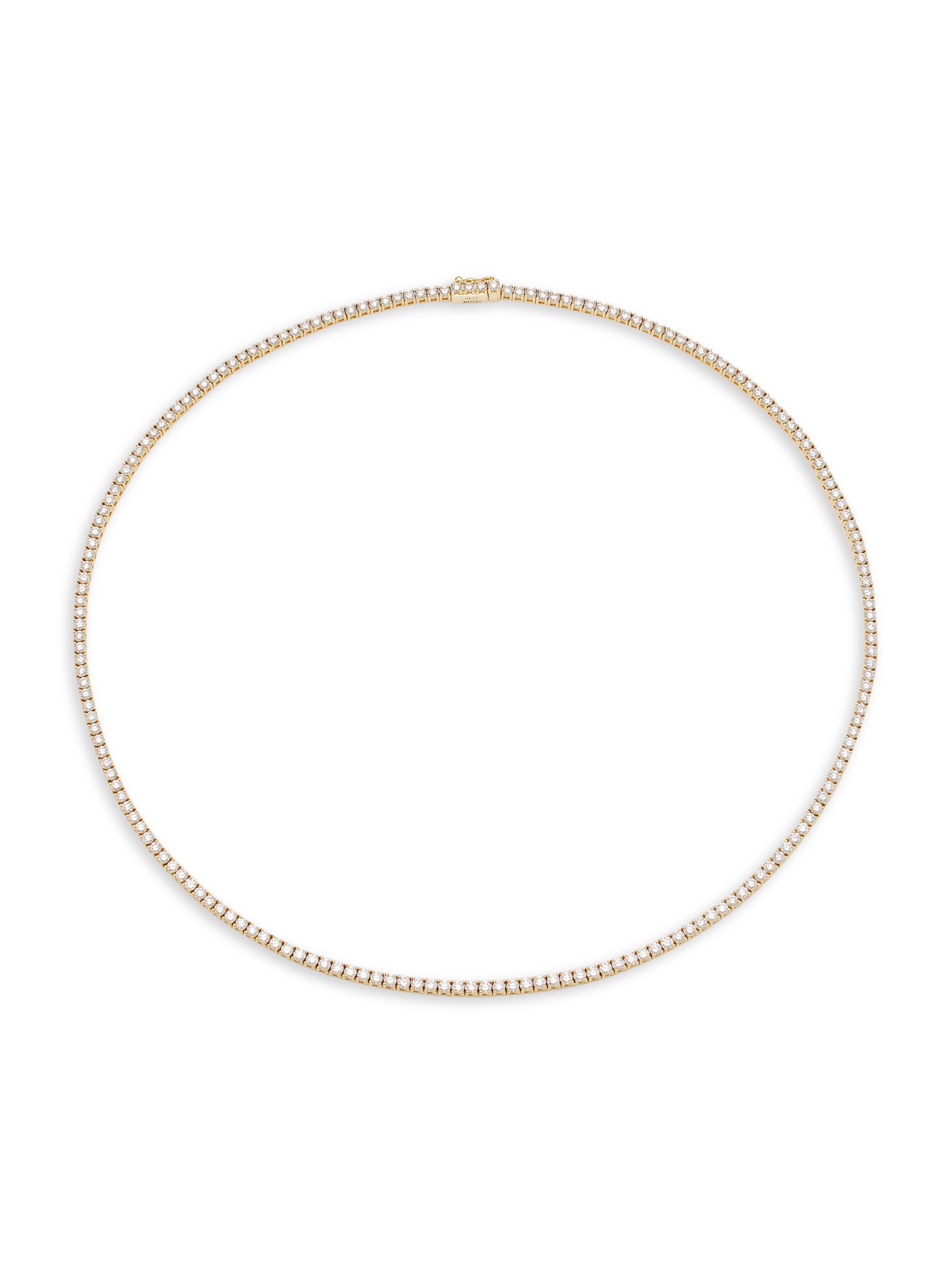 Anita Ko Women's Hepburn 18K Yellow Gold & Diamond Tennis Necklace - Yellow Gold