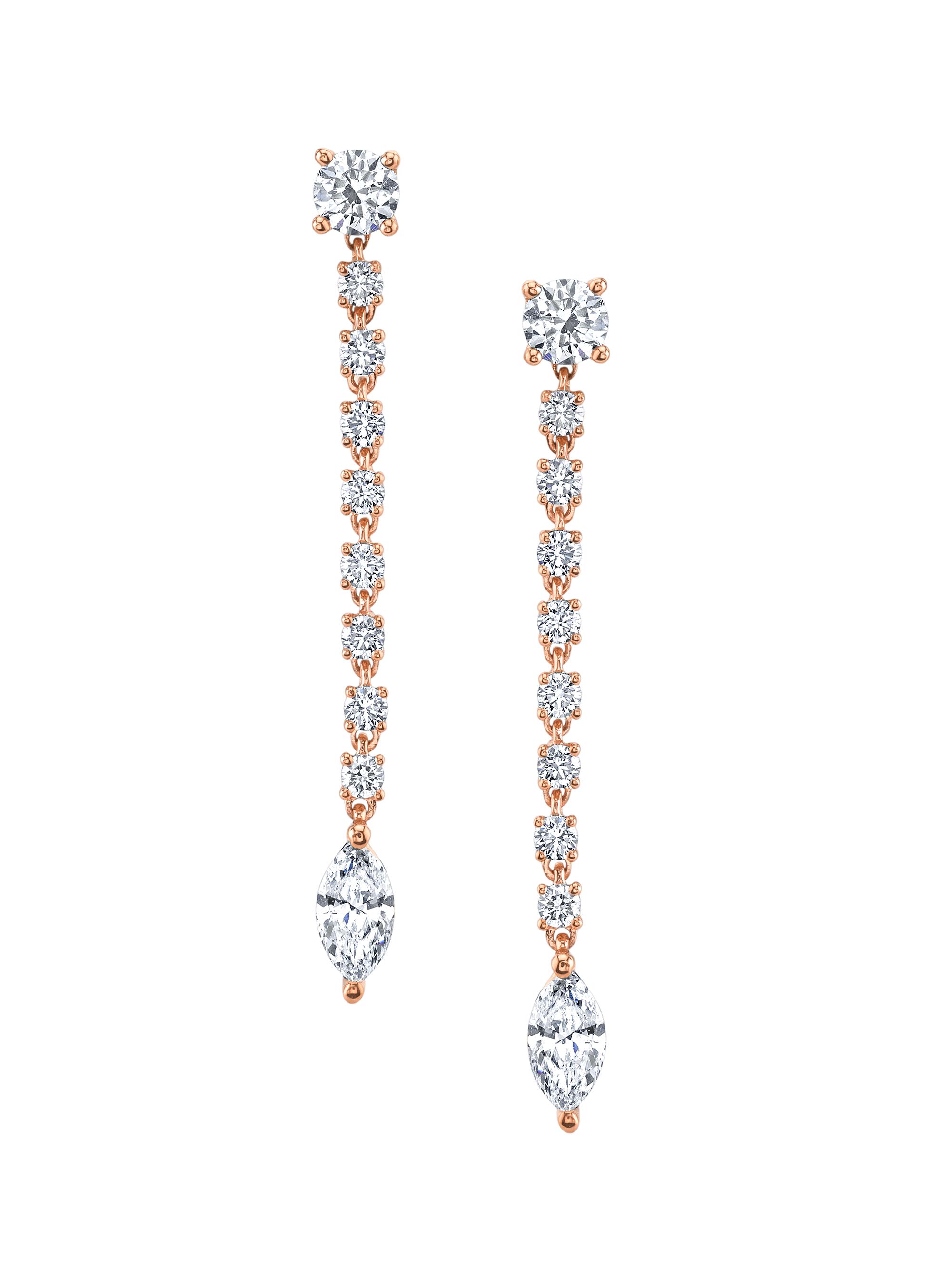 Anita Ko Women's Ropes 18K Rose Gold & 0.87 TCW Diamond Drop Earrings - Rose Gold