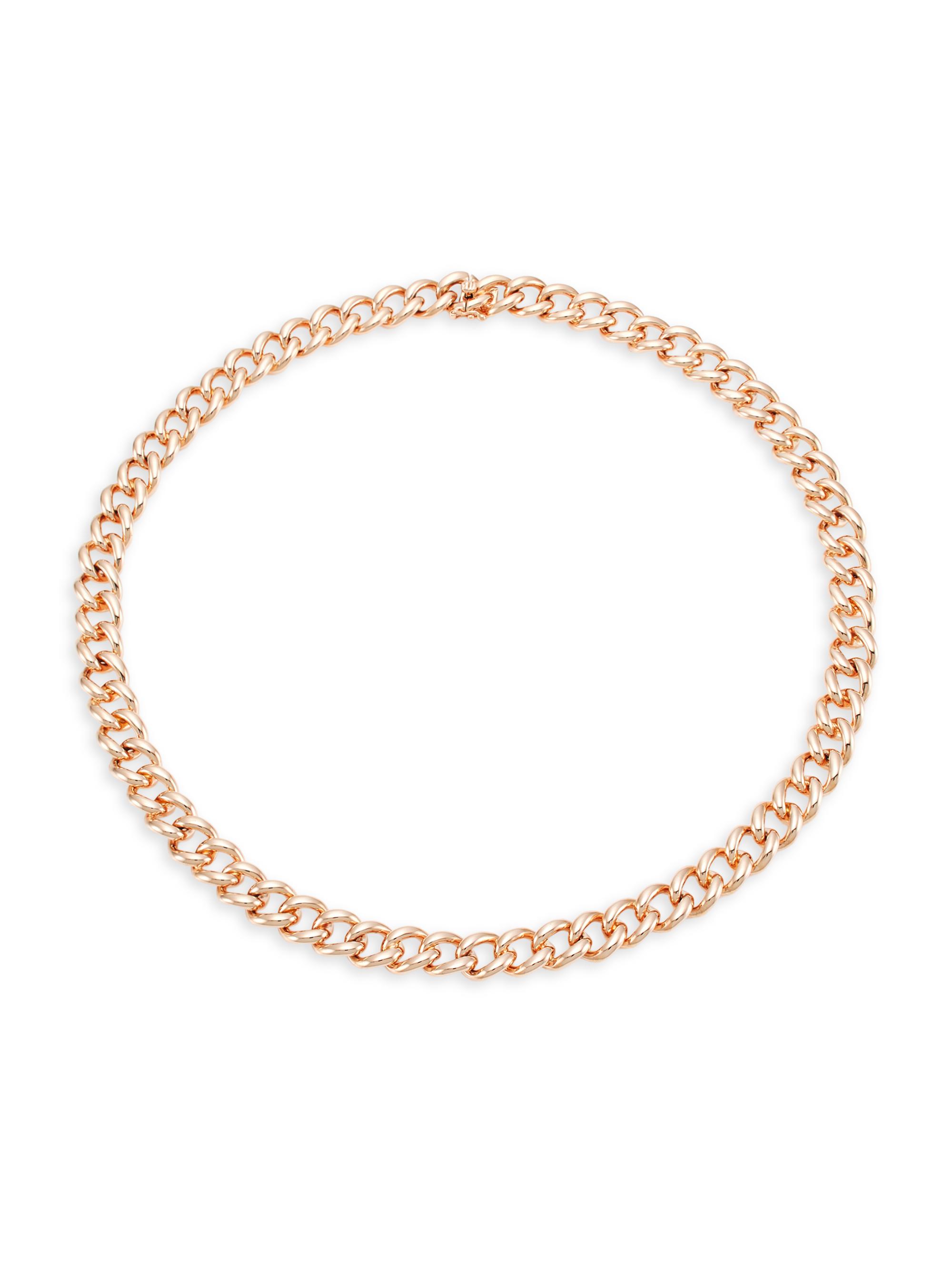 Anita Ko Women's Naples 18K Rose Gold Chain Link Choker Necklace - Rose Gold
