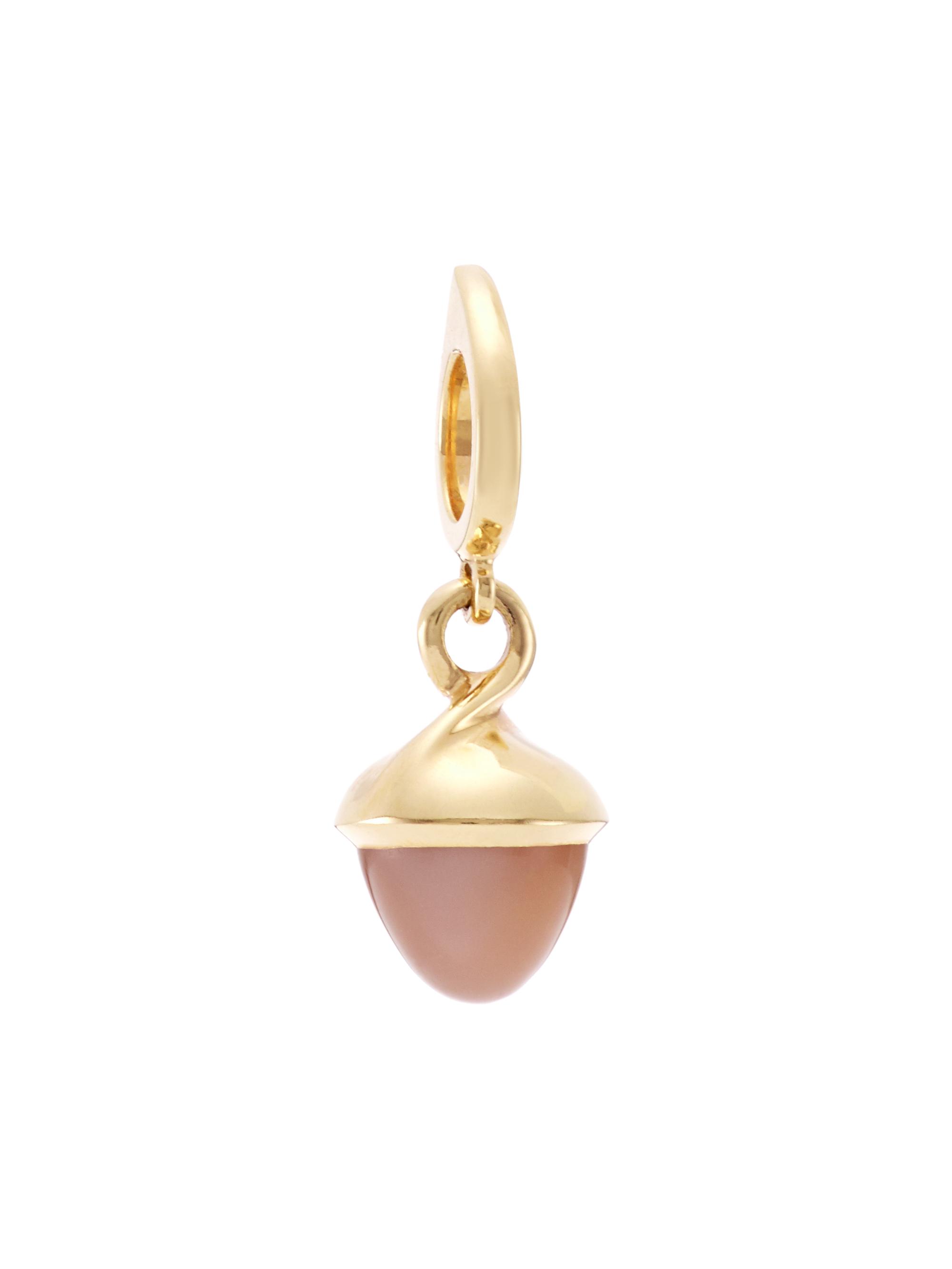 Tamara Comolli Women's Mikado 18K Rose Gold & Brown Moonstone Acorn Pendant - Brown