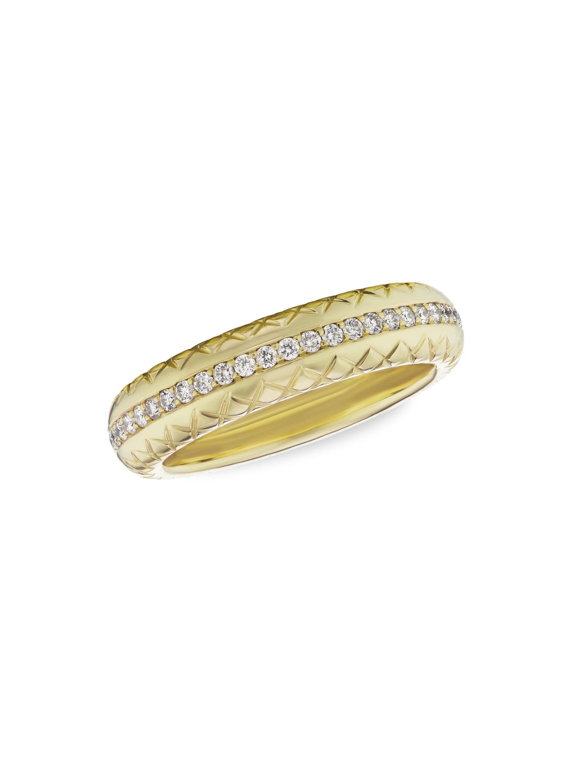 Jenna Blake Women's 18K Yellow Gold & Diamond Snake Band Ring - Gold