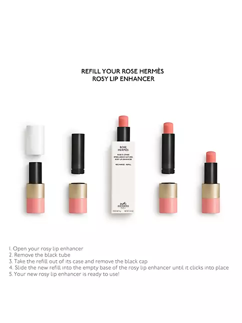 NEW HERMES ROSY LIP ENHANCER IN 27 “ROSE CONFETTI” #hermes #hermesmakeup  #roseconfetti #makeup 