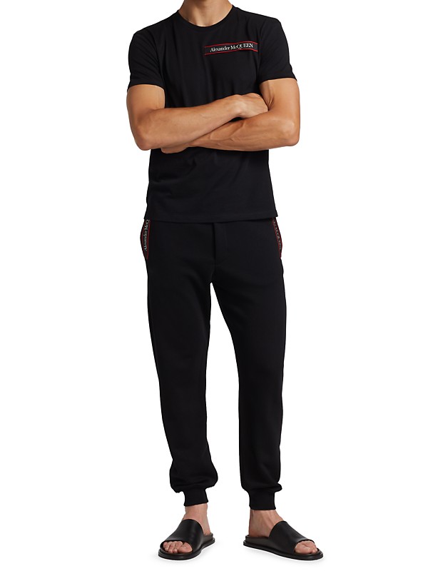 Shop McQueen Logo Tape Joggers | Saks Fifth Avenue Shop McQueen Logo Tape Joggers | Saks Fifth Avenue