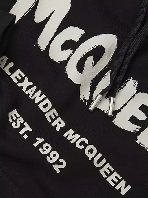 Alexander McQueen Backpack GRAFFITI Cotton online shopping 