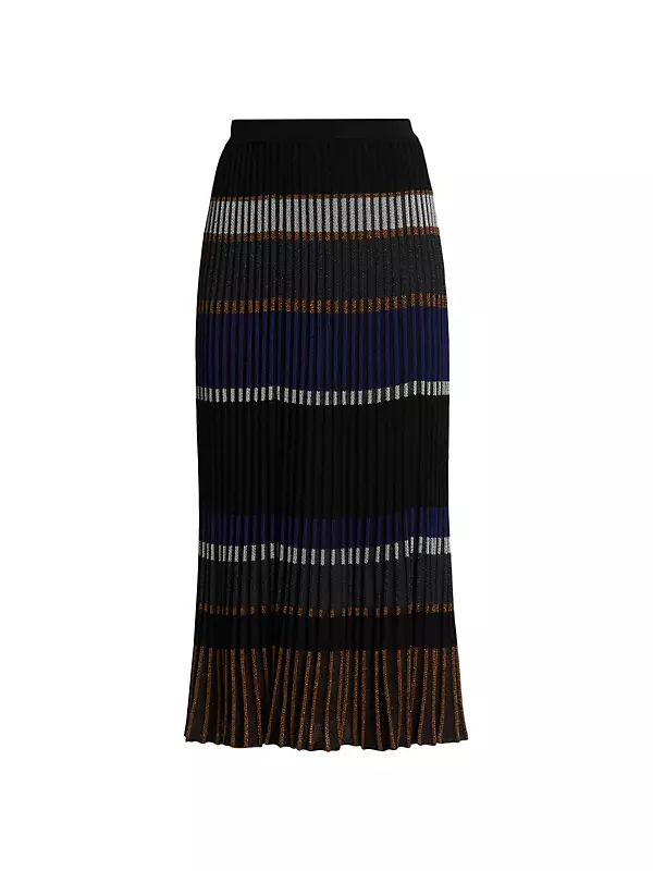 Zig Zag Stripe Knit Skirt