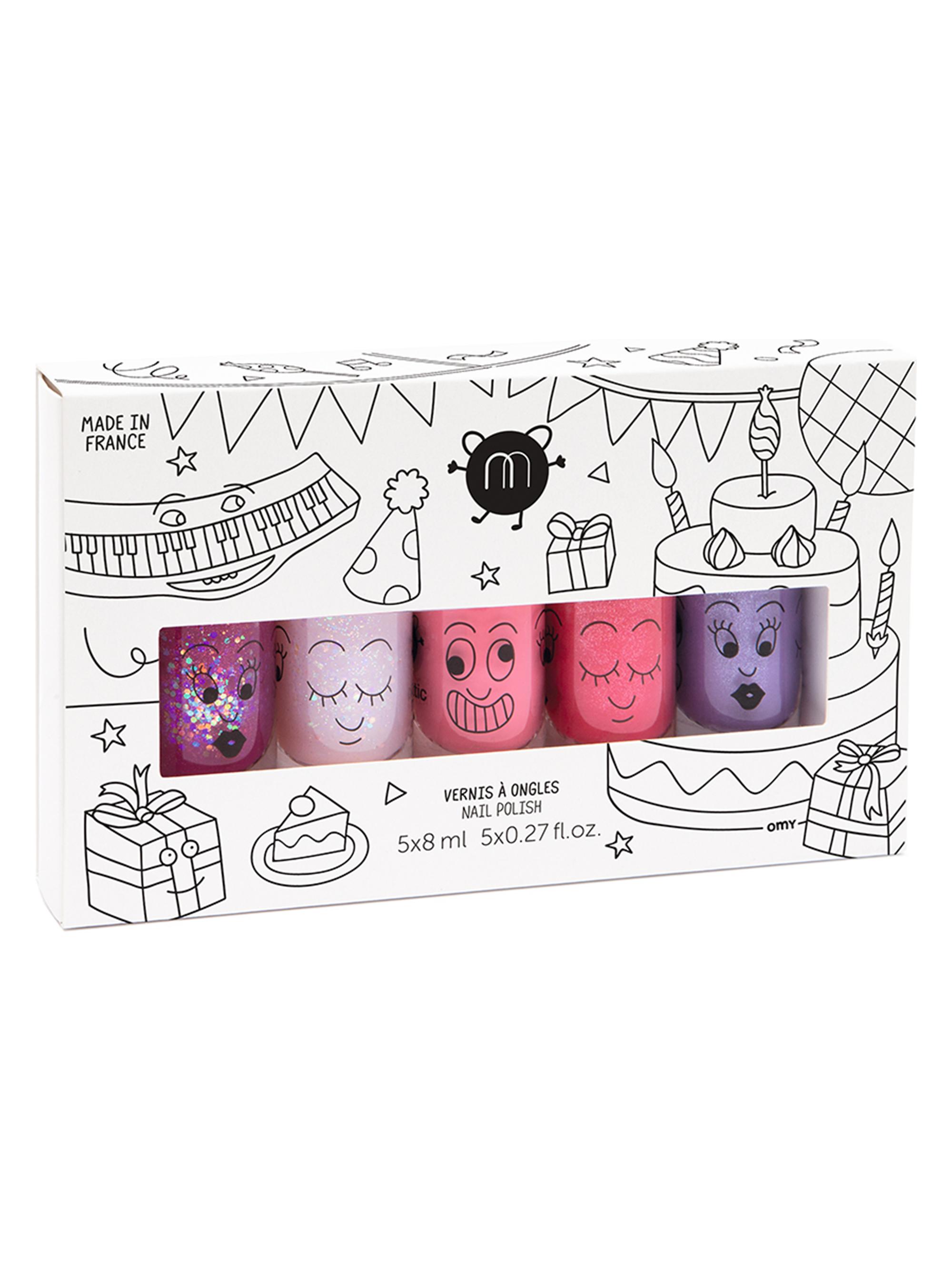 Nailmatic Women's Party 5-Piece Nail Polish Set - Pink