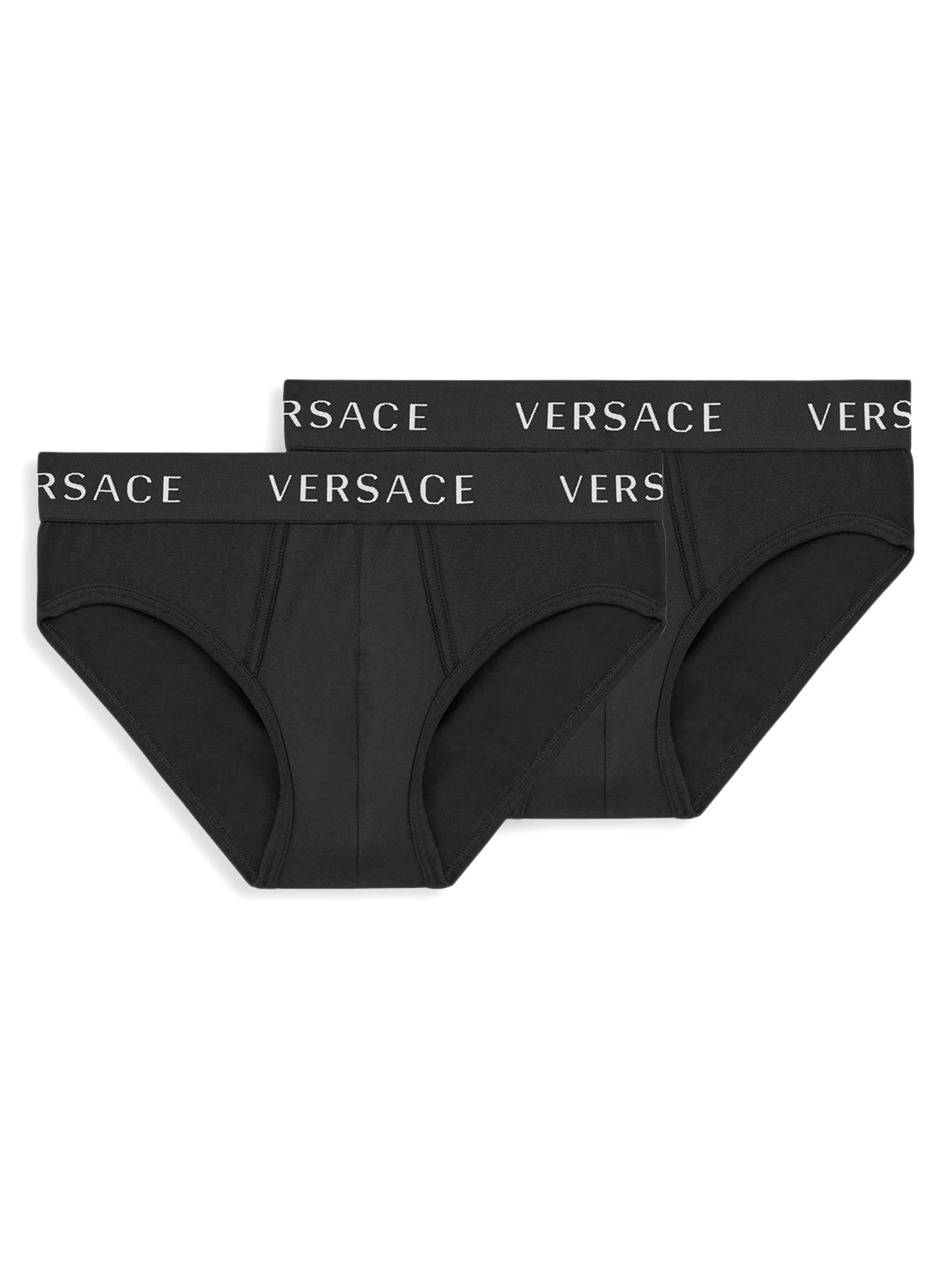 Versace 3-Pack Logo Band Boxer Briefs | Saks Fifth Avenue