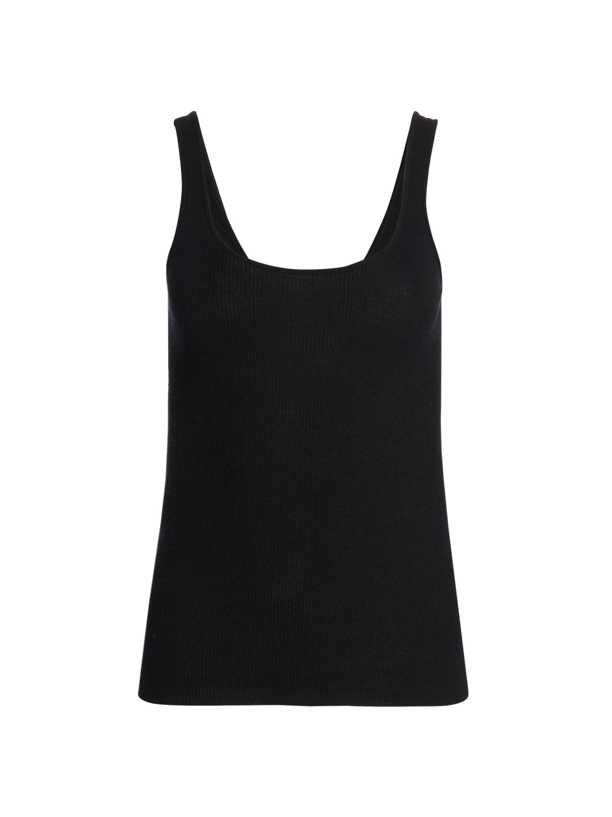 Co Women's Cashmere Knit Tank - Black