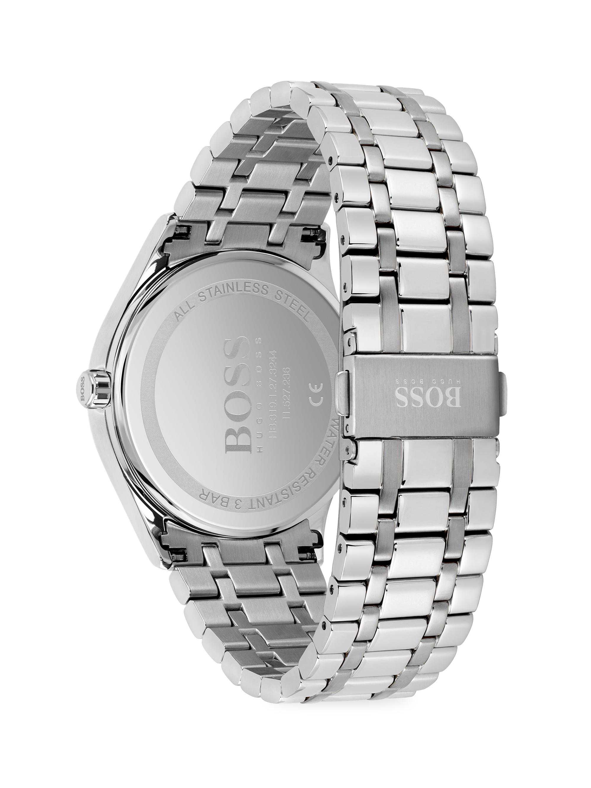 ※hugo Hugo Boss Men's Chronograph Champion Brown Perforated Leather