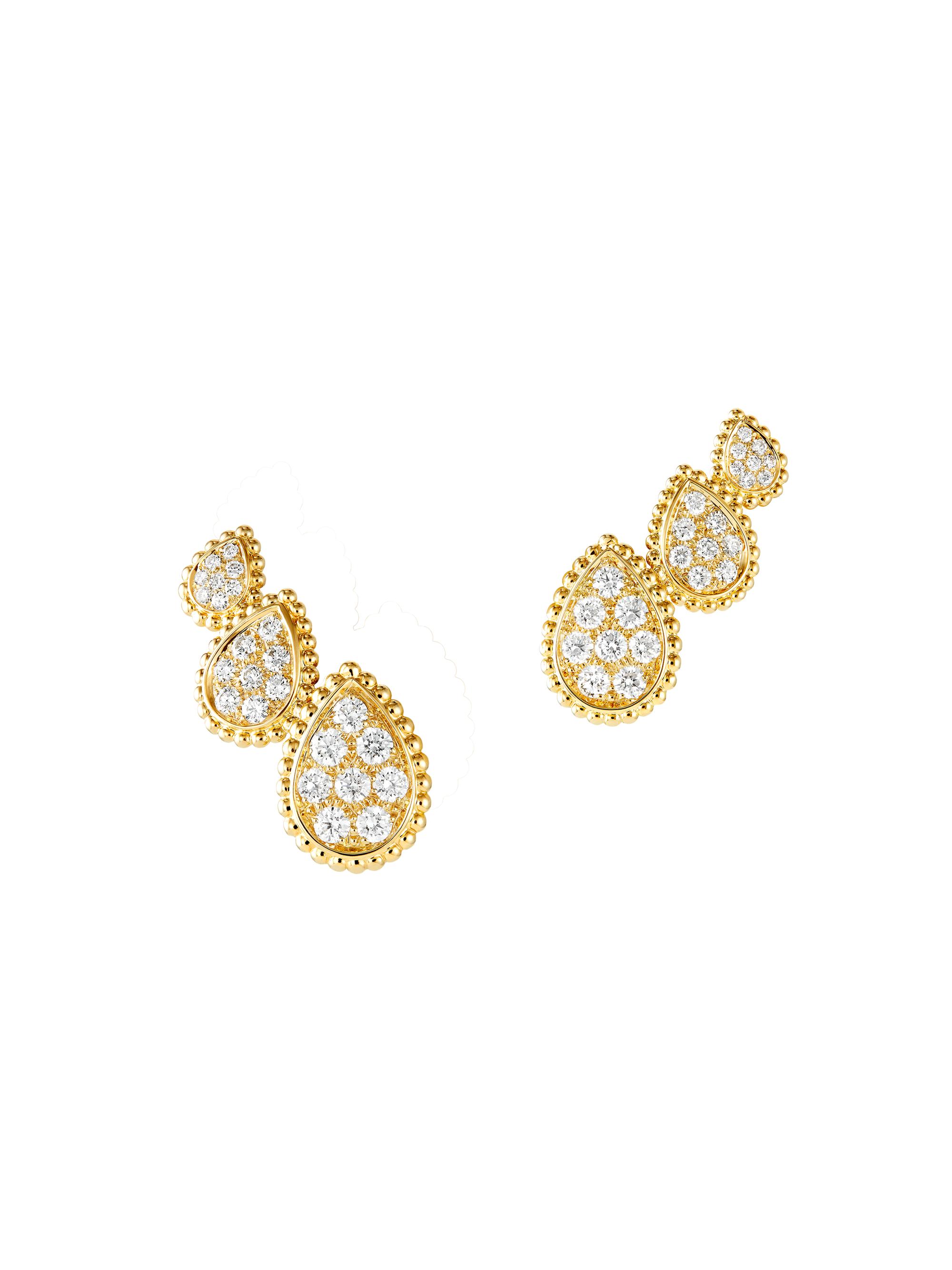 Boucheron Women's Serpent Bohème 18K Yellow Gold & Diamond Climber Earrings - Yellow Gold