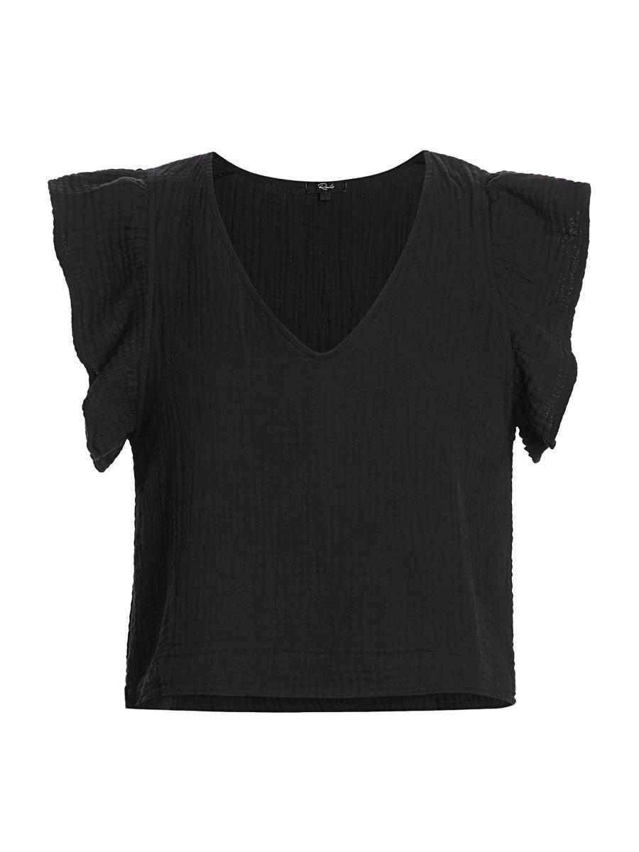 Rails Miley Ruffle-Sleeve Top | Saks Fifth Avenue