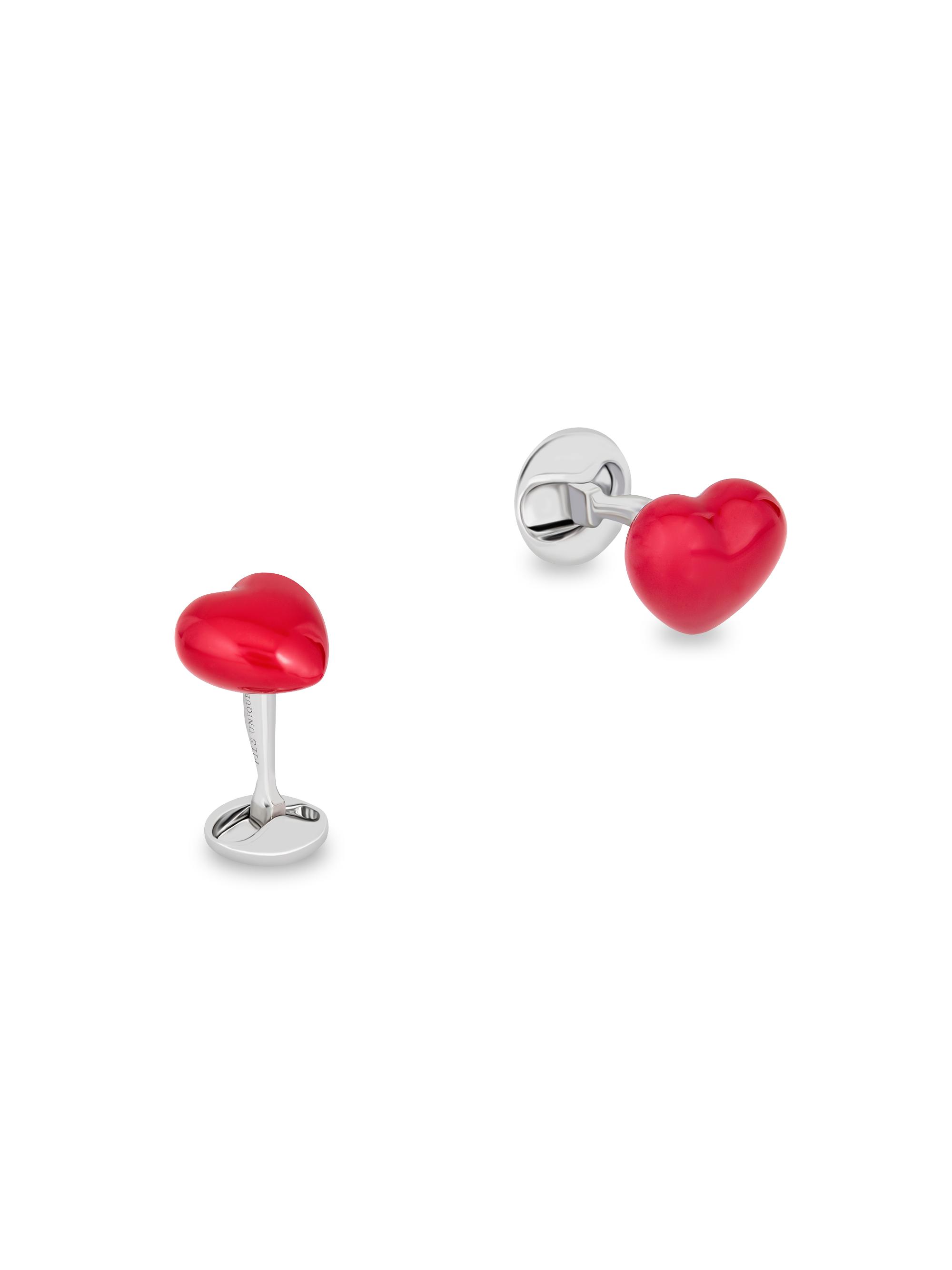 Fils Unique Men's Mi Corazon Sterling Silver Cufflinks - Silver