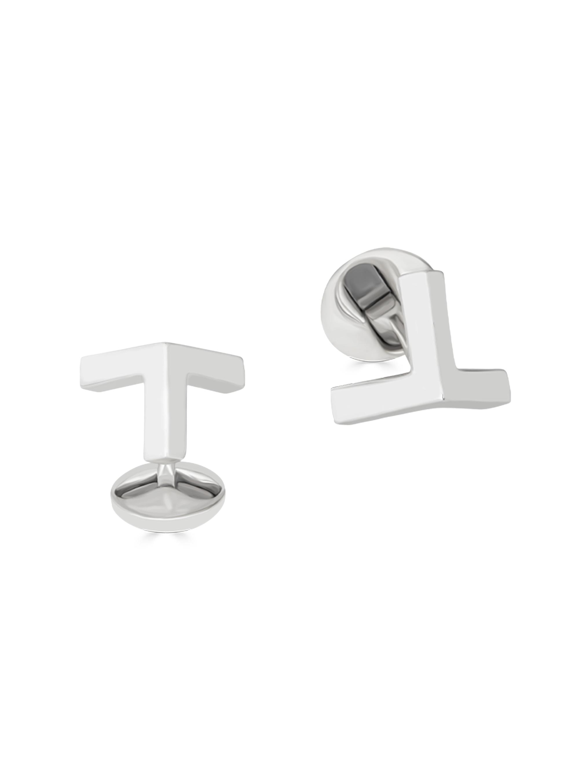Fils Unique Men's The Vertex Sterling Silver Cufflinks - Silver