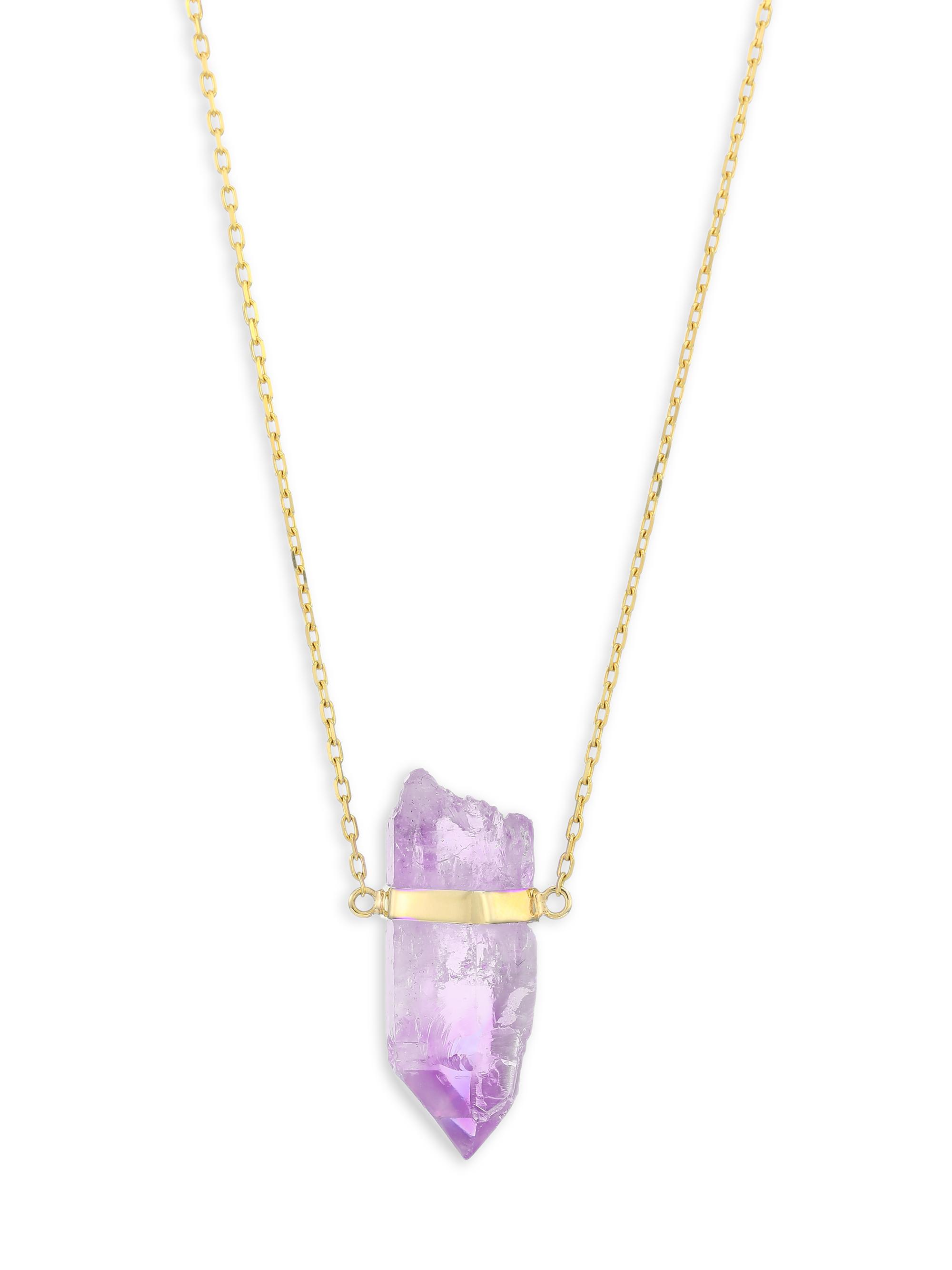 Jia Jia Women's Crystalline 14K Yellow Gold & Vera Cruz Amethyst Pendant Necklace - Amethyst