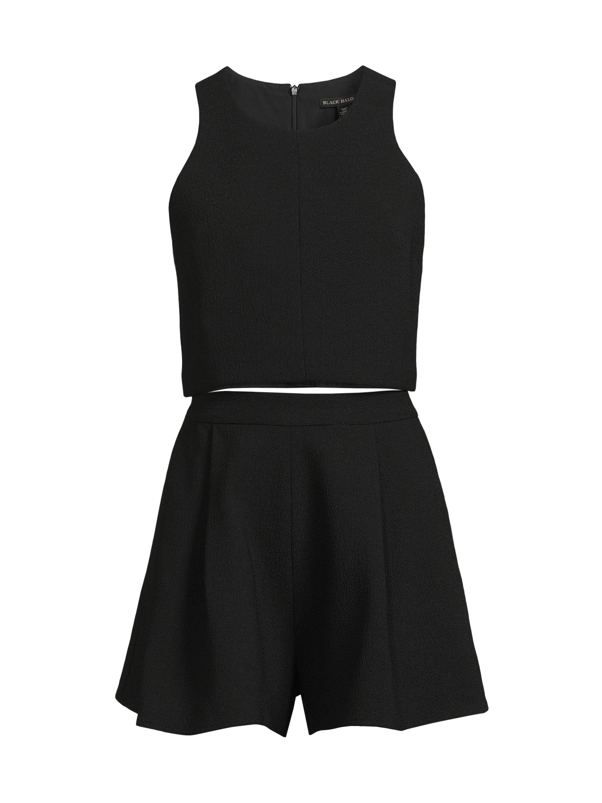 Black Halo Women's  x Laurel Berman Sanibel Two-Piece Romper - Black | Thumbnail 7