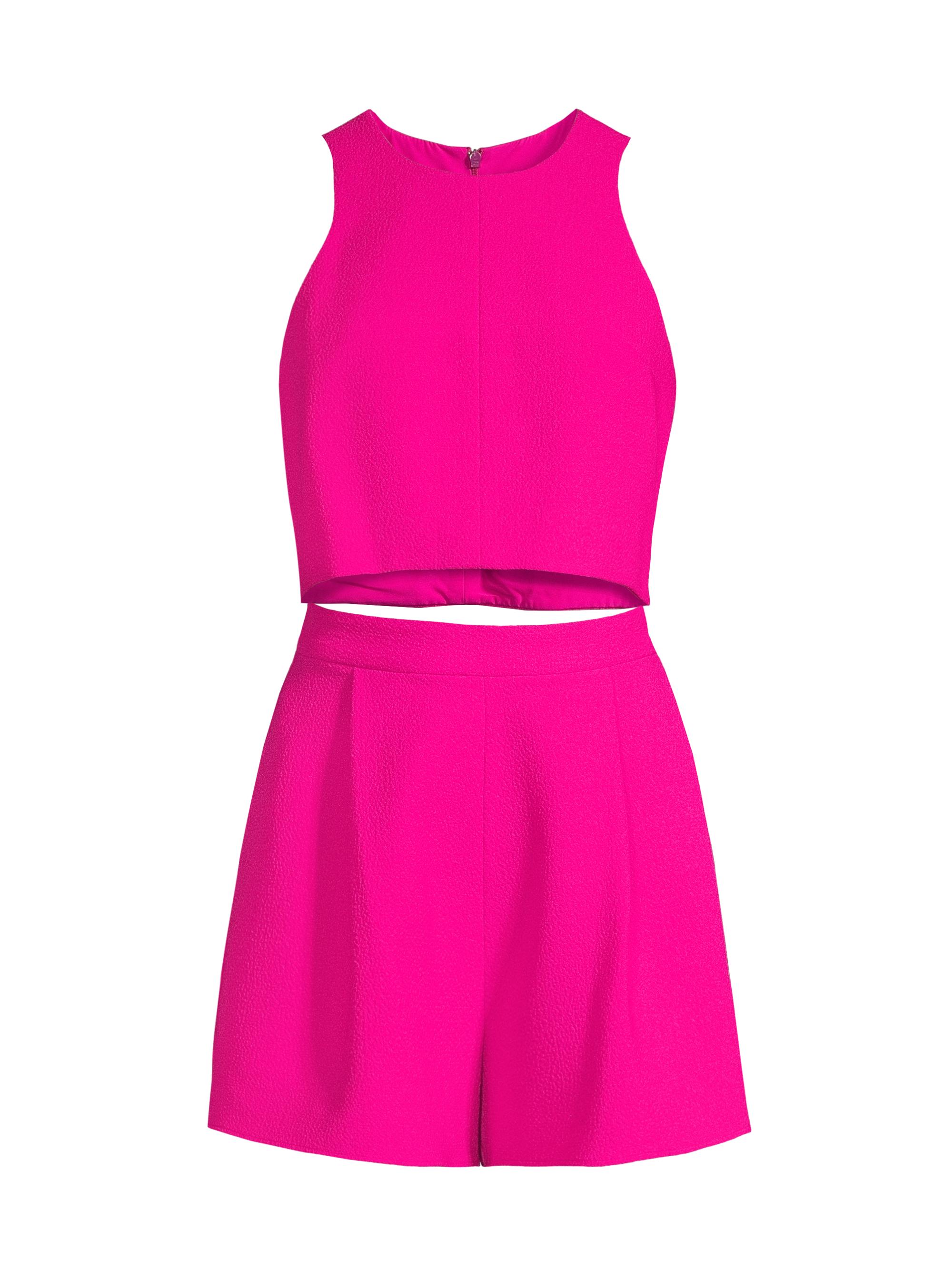Black Halo Women's  x Laurel Berman Sanibel Two-Piece Romper - Vibrant Pink