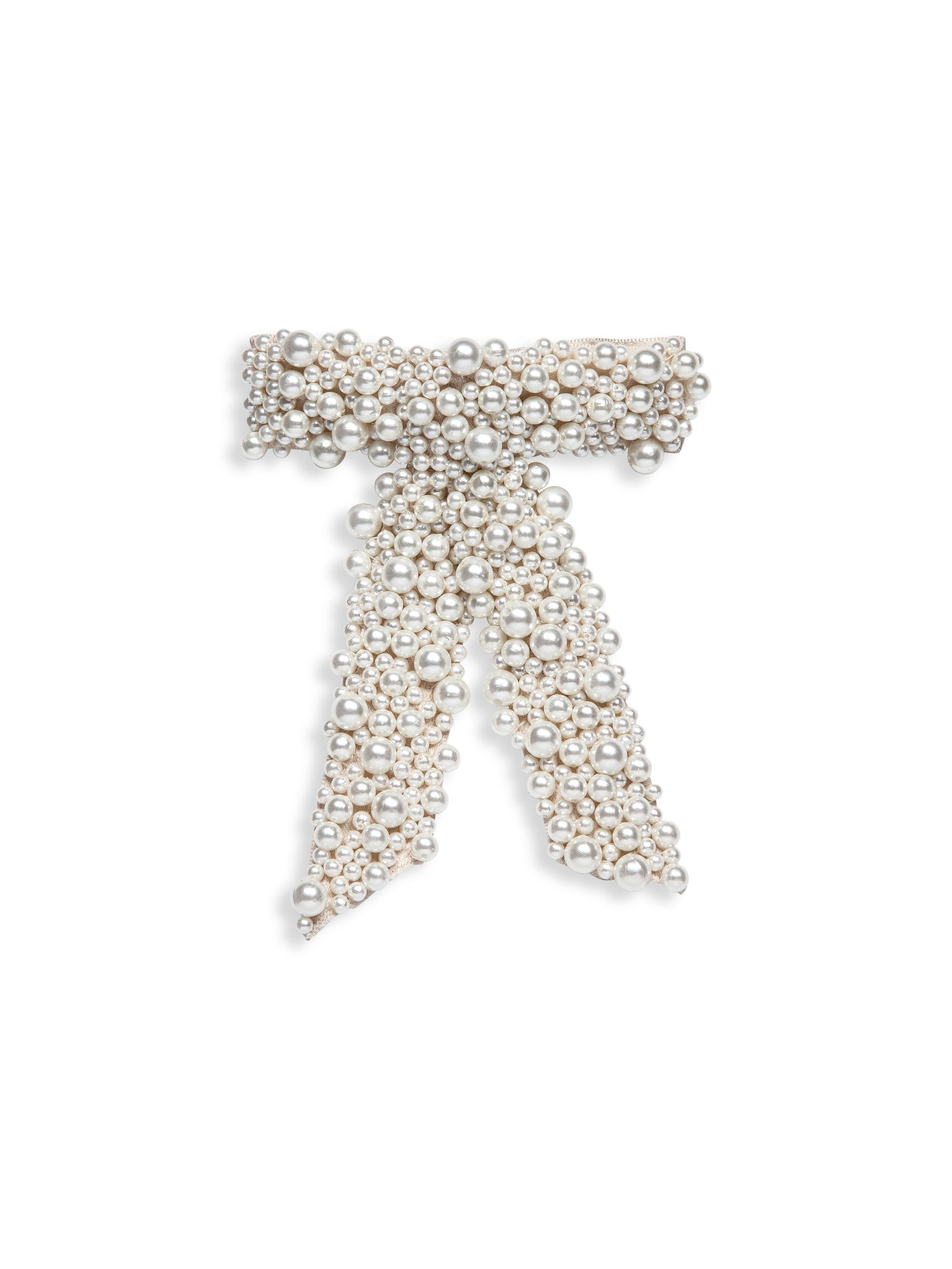 Jennifer Behr Women's Donna Bow Barrette - Pearl