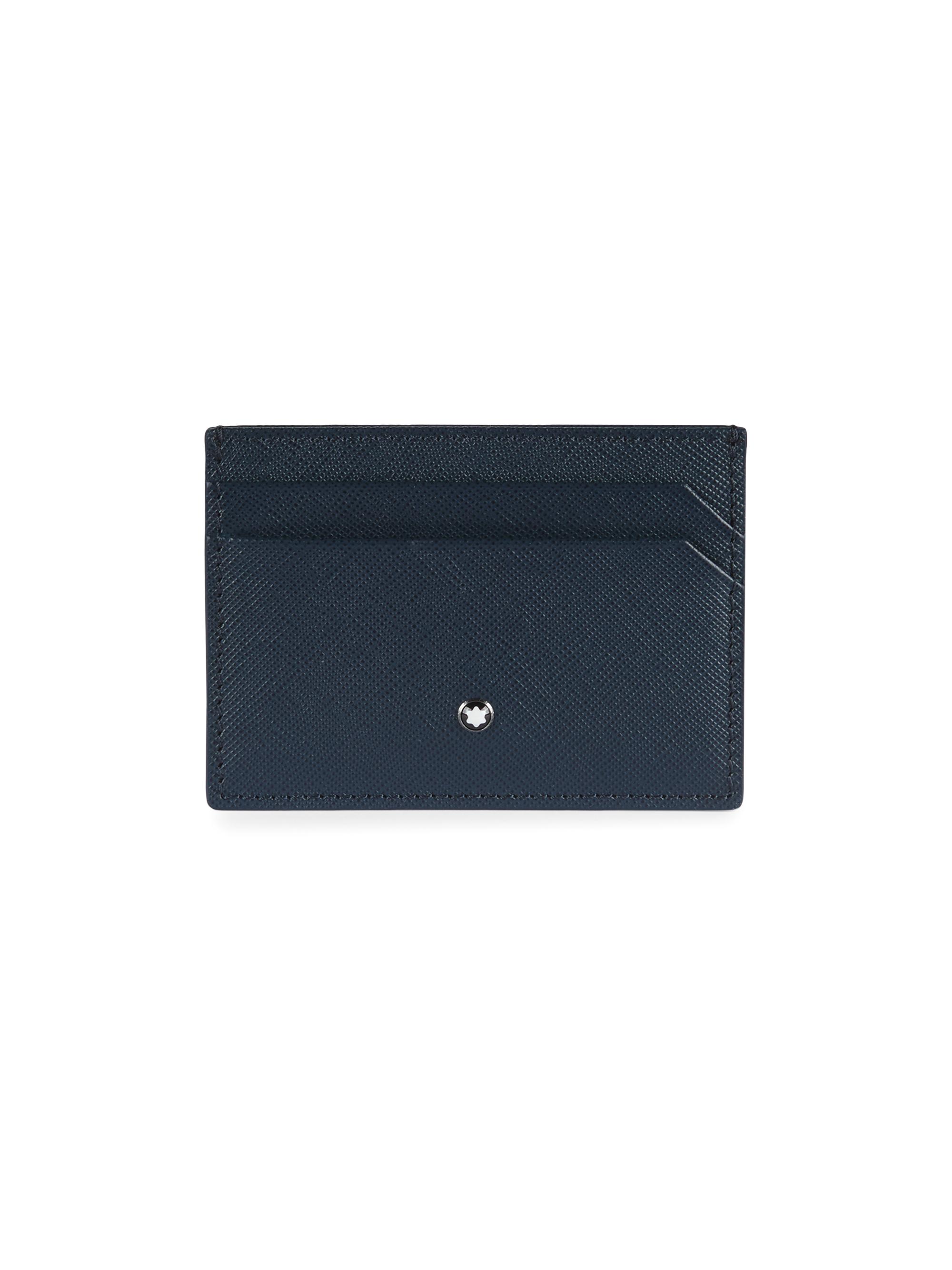 Montblanc Men's Sartorial Leather Card Case - Blue