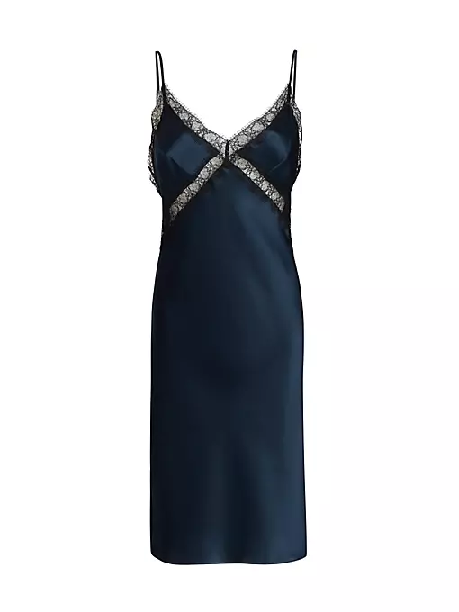 Kiki de Montparnasse - Lace Inset Slip Dress