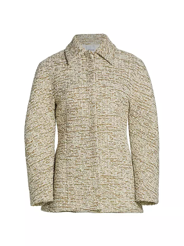 Bouclé Slub Tweed Knit Jacket