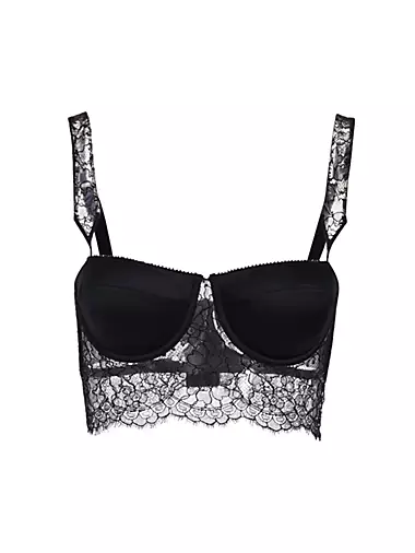  La Perla, Brigitta Lace Bodysuit, 32B, Black : Luxury Stores