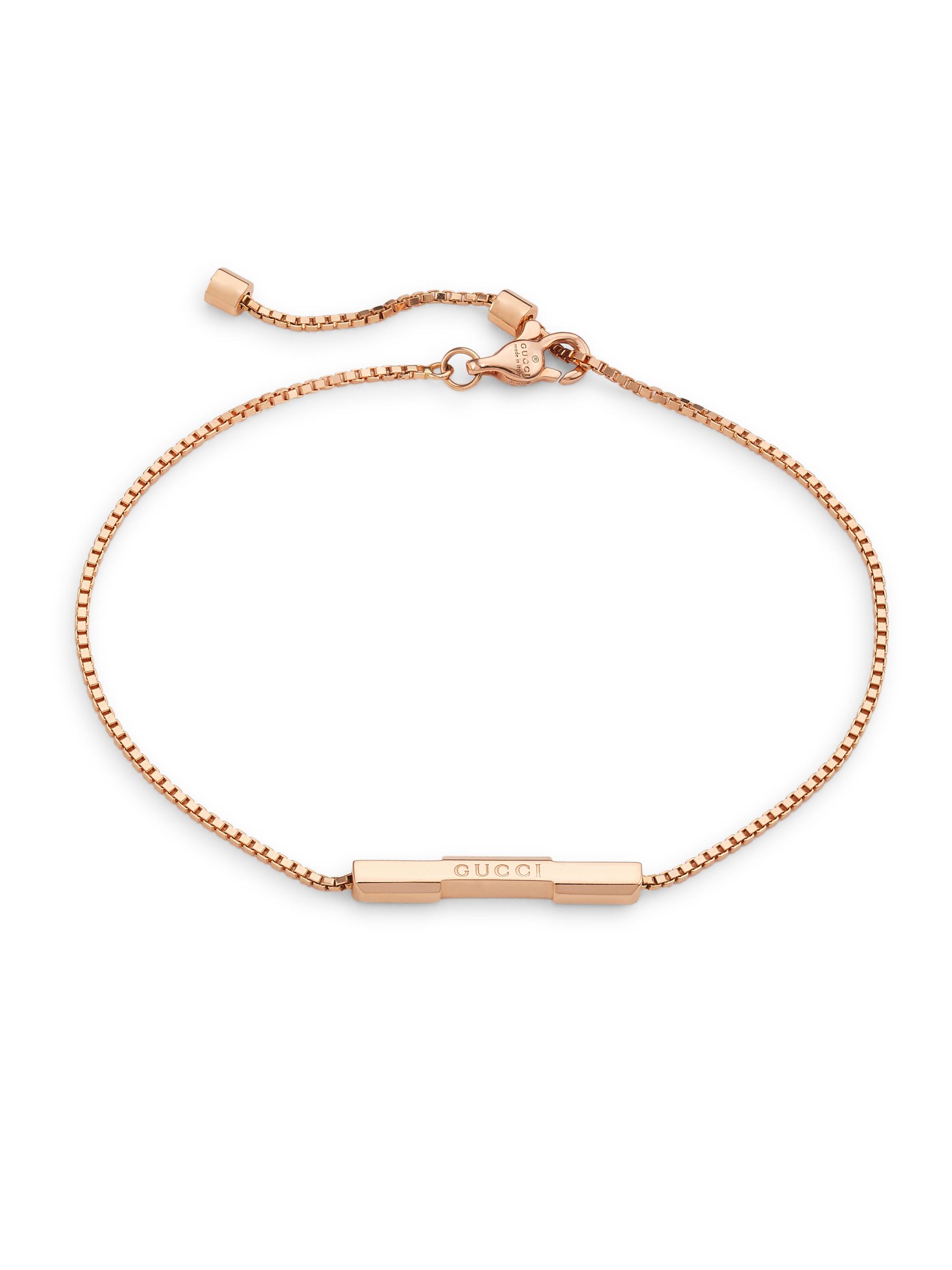 Gucci Women's Link To Love 18K Rose Gold Bracelet - Pink Gold