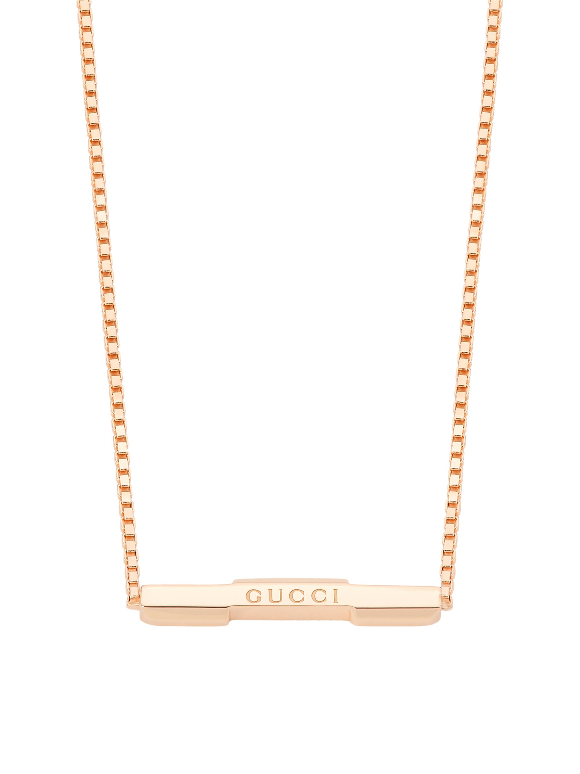 Gucci Women's Link To Love 18K Rose Gold Necklace - Pink Gold