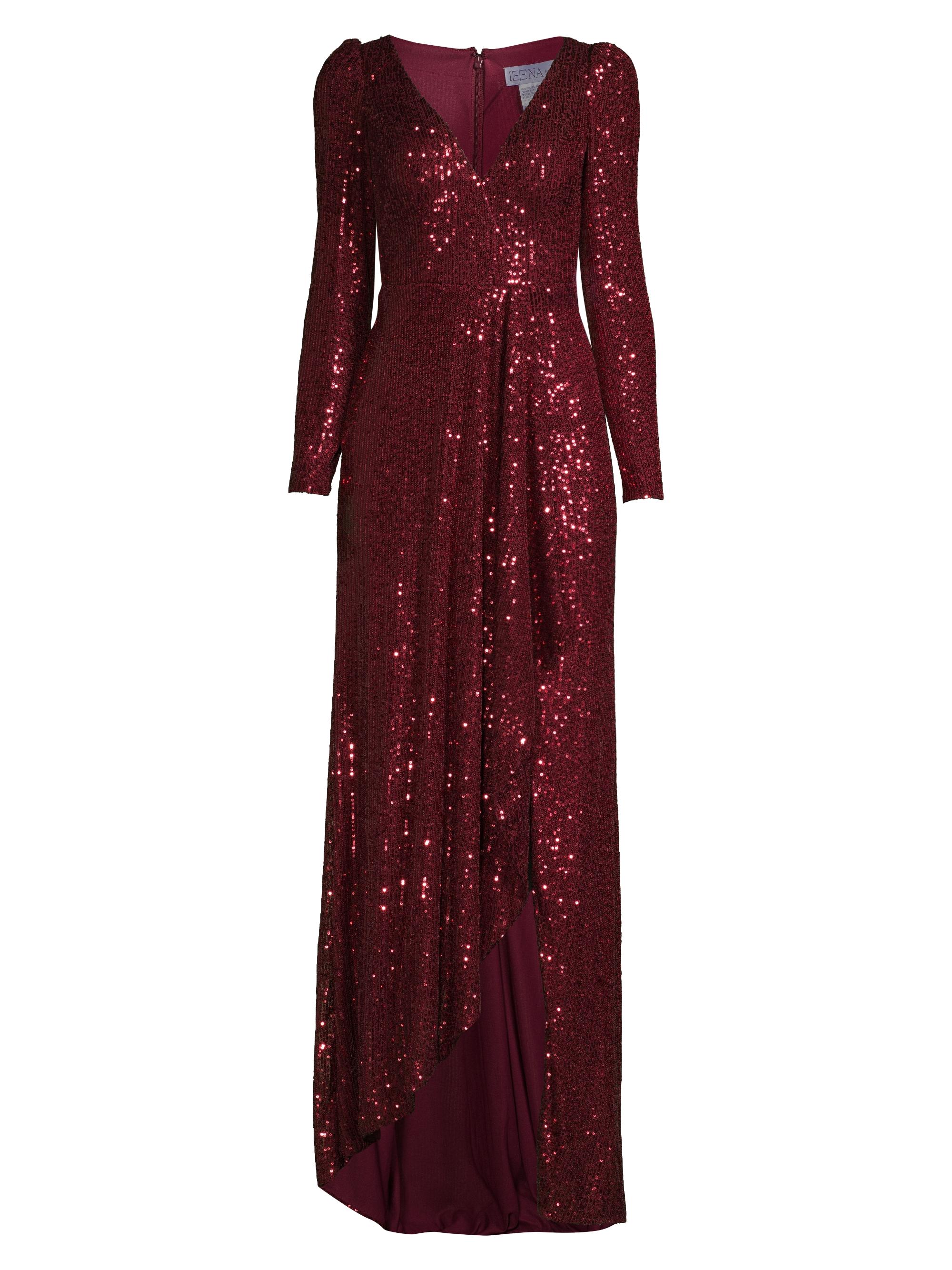 Mac Duggal Women's Sequin Evening Gown - Wine