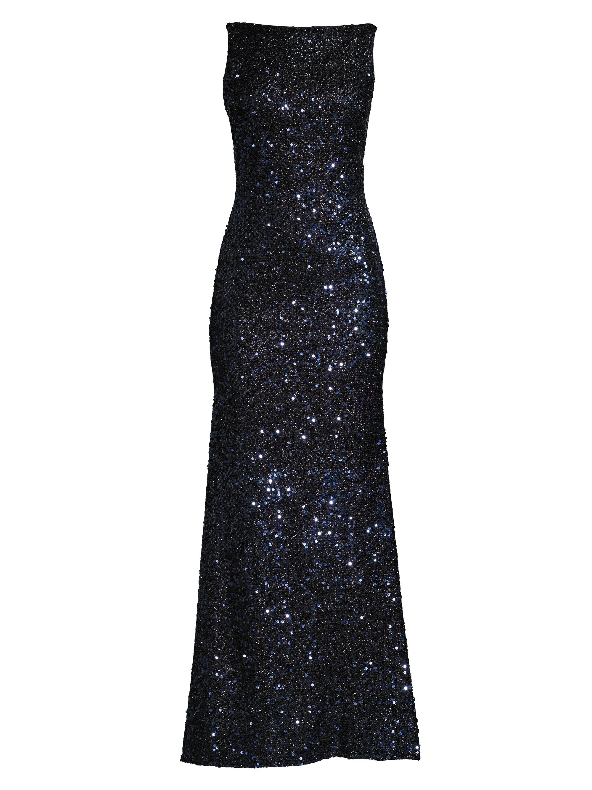 Mac Duggal Women's Sequin Sleeveless Sheath Gown - Midnight