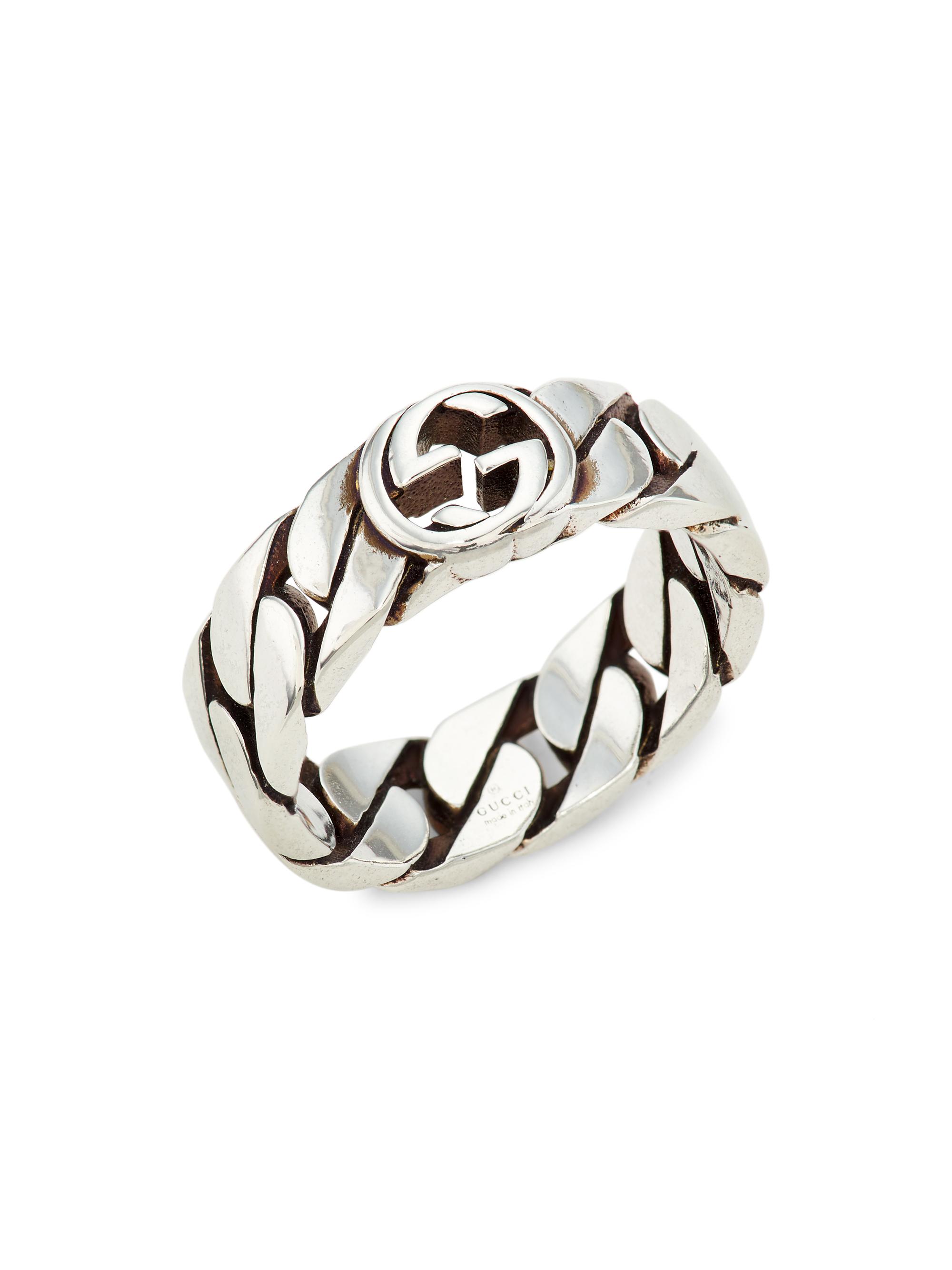 アクセサリー Gucci silver signature ring Gucci Tag Wide Interlocking G Ring, 774053J84008106 – J.R.DUNN