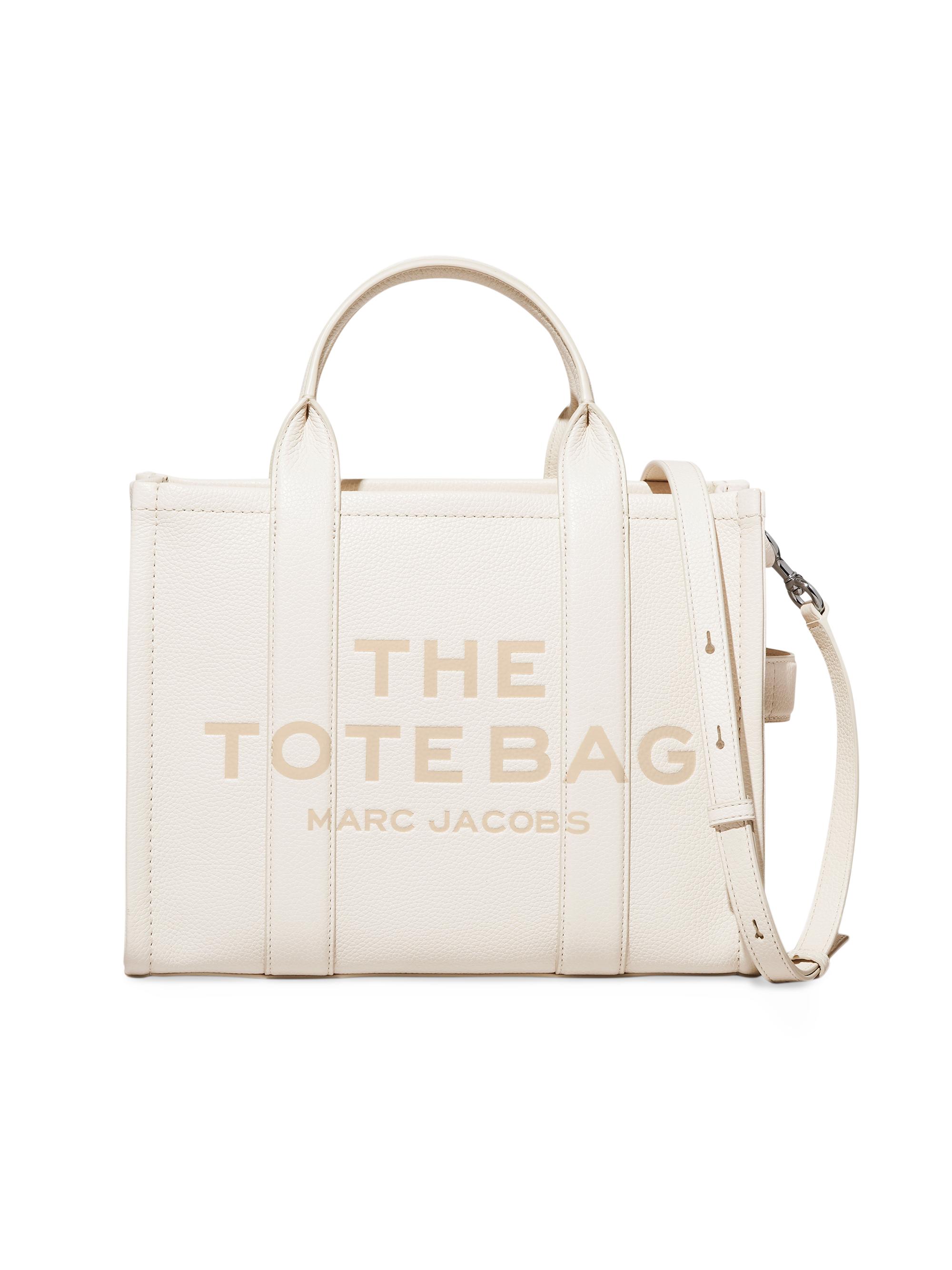 Marc Jacobs Women's  Leather Tote Bag - Cotton Silver