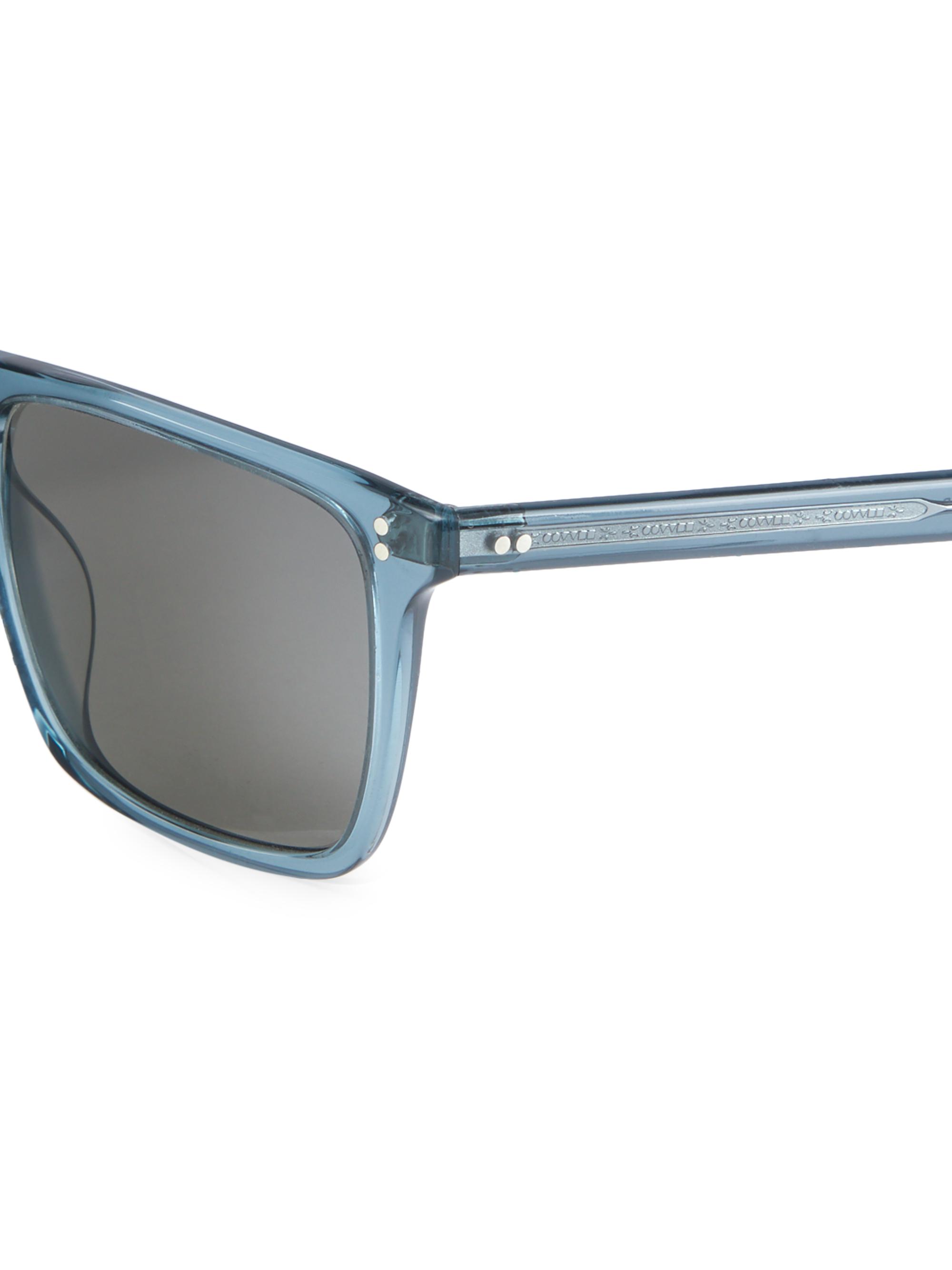 Oliver Peoples Bernardo 56MM Rectangular Sunglasses | Saks Fifth
