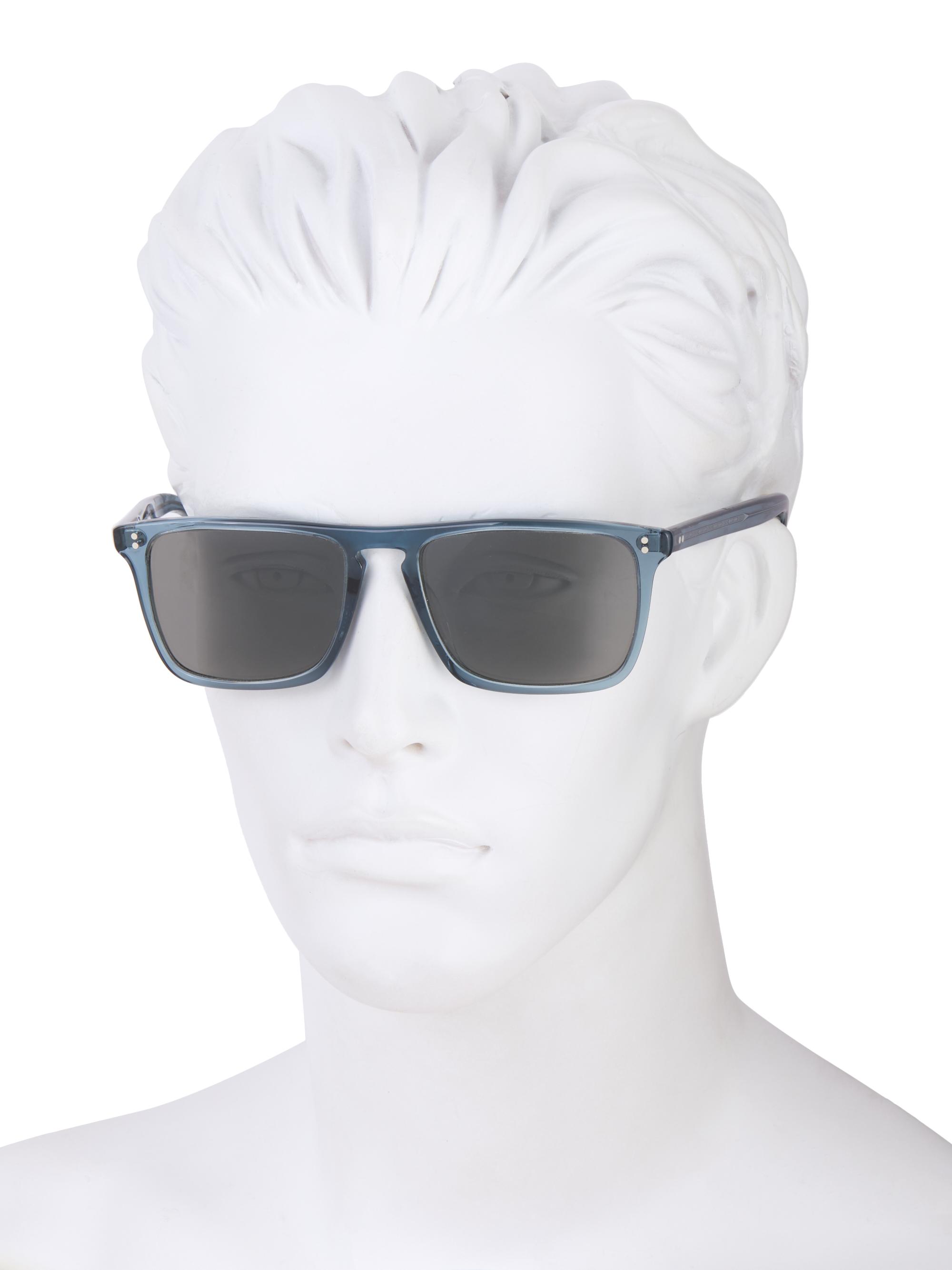 Oliver Peoples Bernardo 56MM Rectangular Sunglasses | Saks Fifth