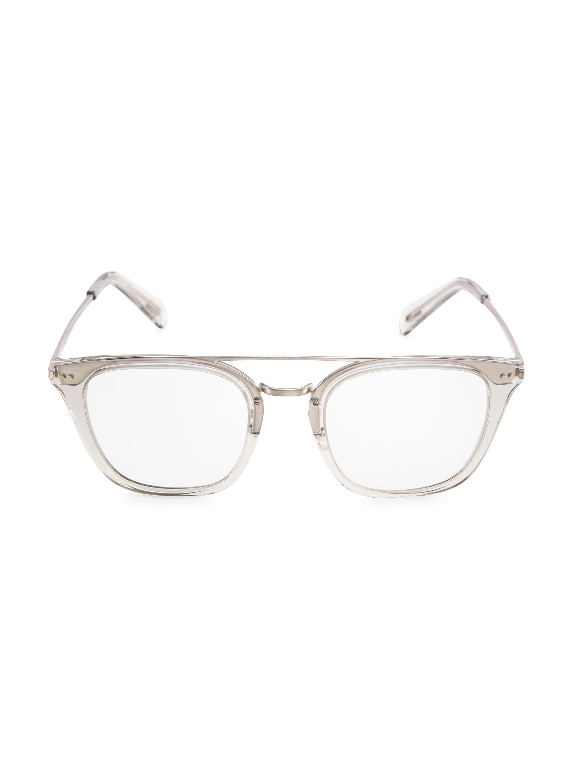 Oliver Peoples Men's  X Frere LA 51MM Blue Block Glasses - Grey