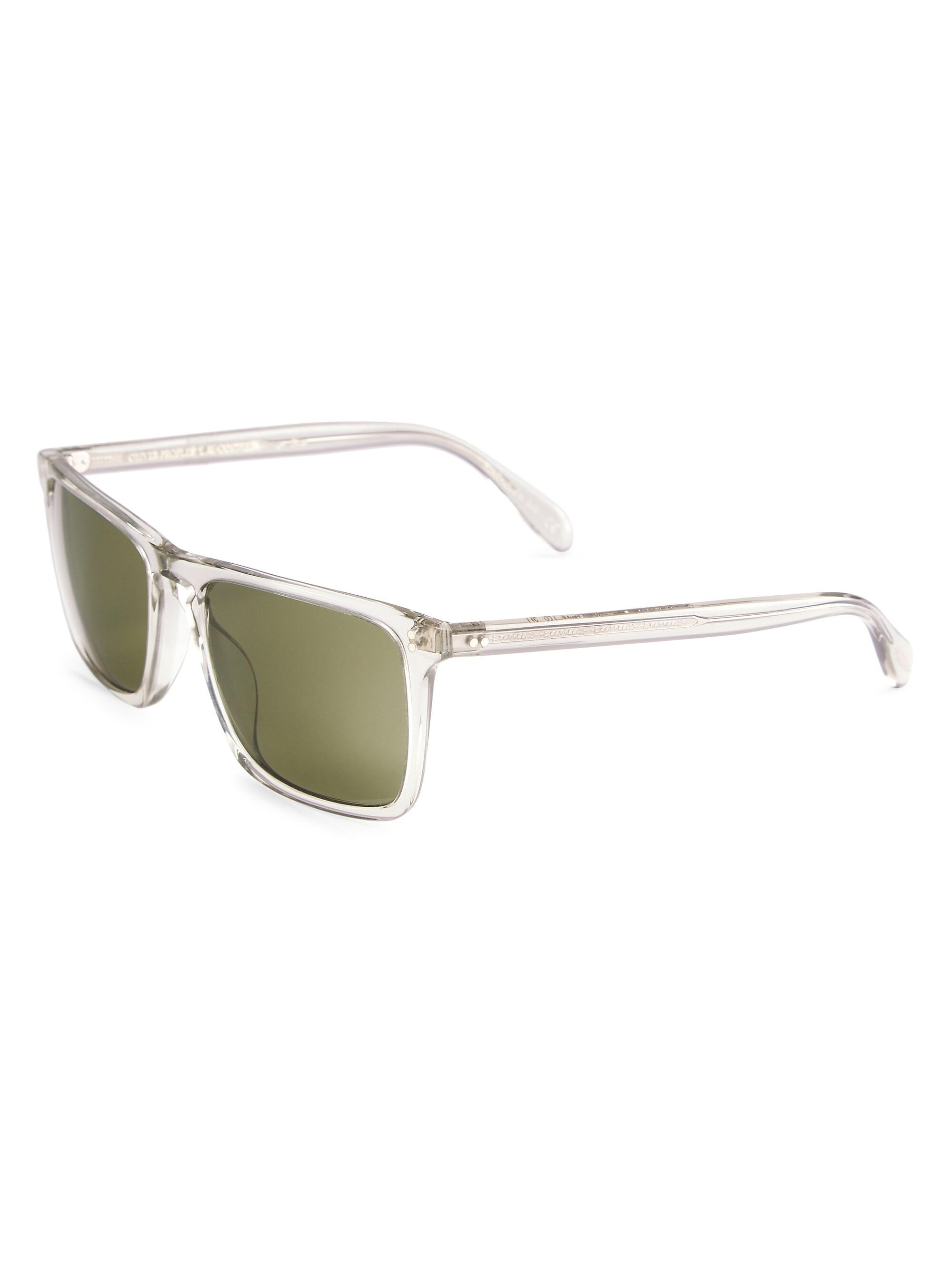 Brunello Cucinelli & Oliver Peoples Men's Bernardo 56MM Rectangular Sunglasses - Grey