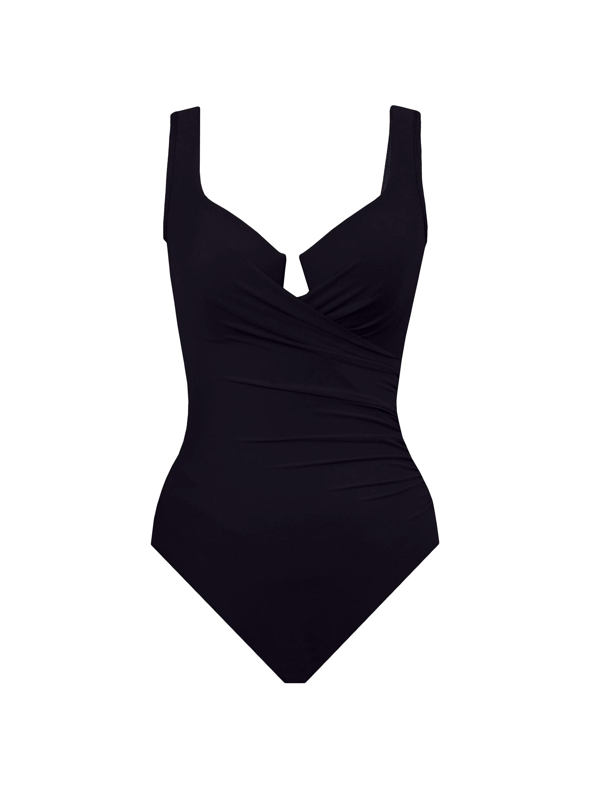 Miraclesuit Swim Women's Plus Draped One-Piece Swimsuit - Black