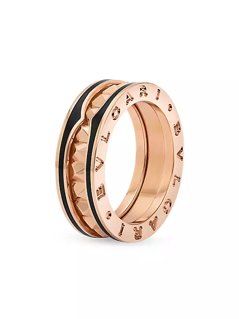 Bvlgari B.Zero1 Three Band Ring in Rose Gold, 50