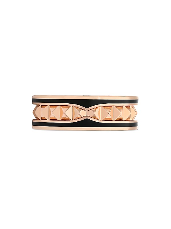 Shop BVLGARI B.zero1 Rock 18K Rose Gold & Black Ceramic 2 Shop BVLGARI B.zero1 Rock 18K Rose Gold & Black Ceramic 2