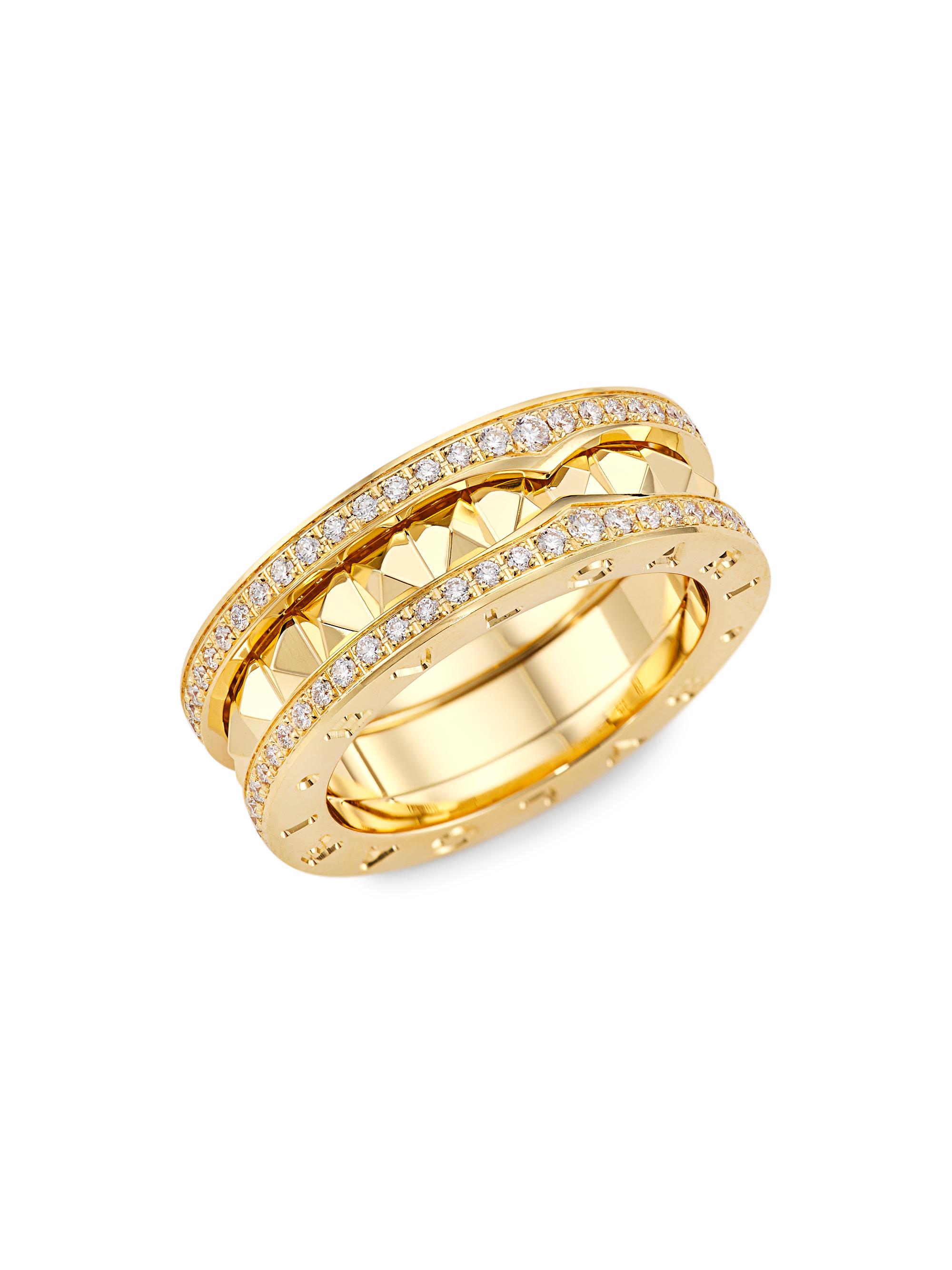 BVLGARI Women's B. zero1 18K Yellow Gold & Diamond Ring - Yellow Gold