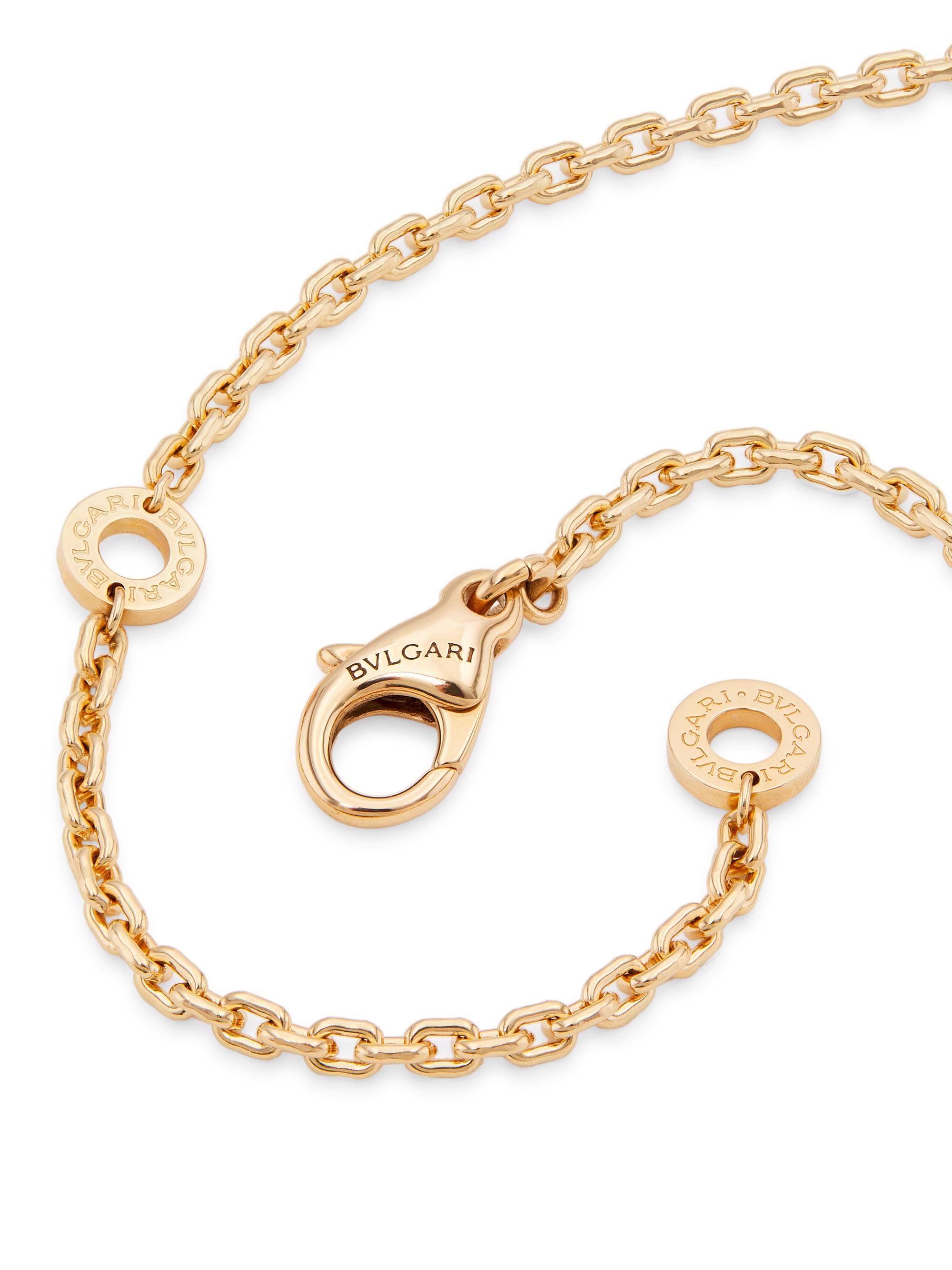 BVLGARI B.zero1 18K Rose Gold & Diamond Pendant Necklace | Saks